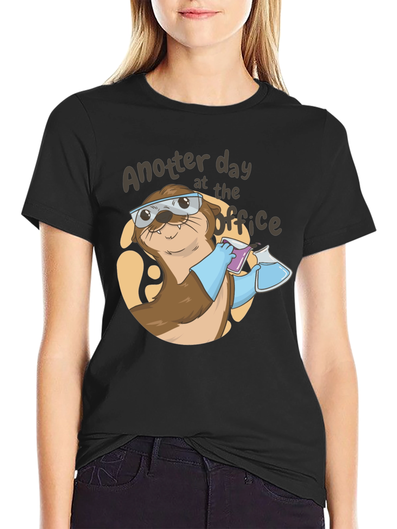 Otter Scientist T-Shirt - Funny Lab Animal Tee