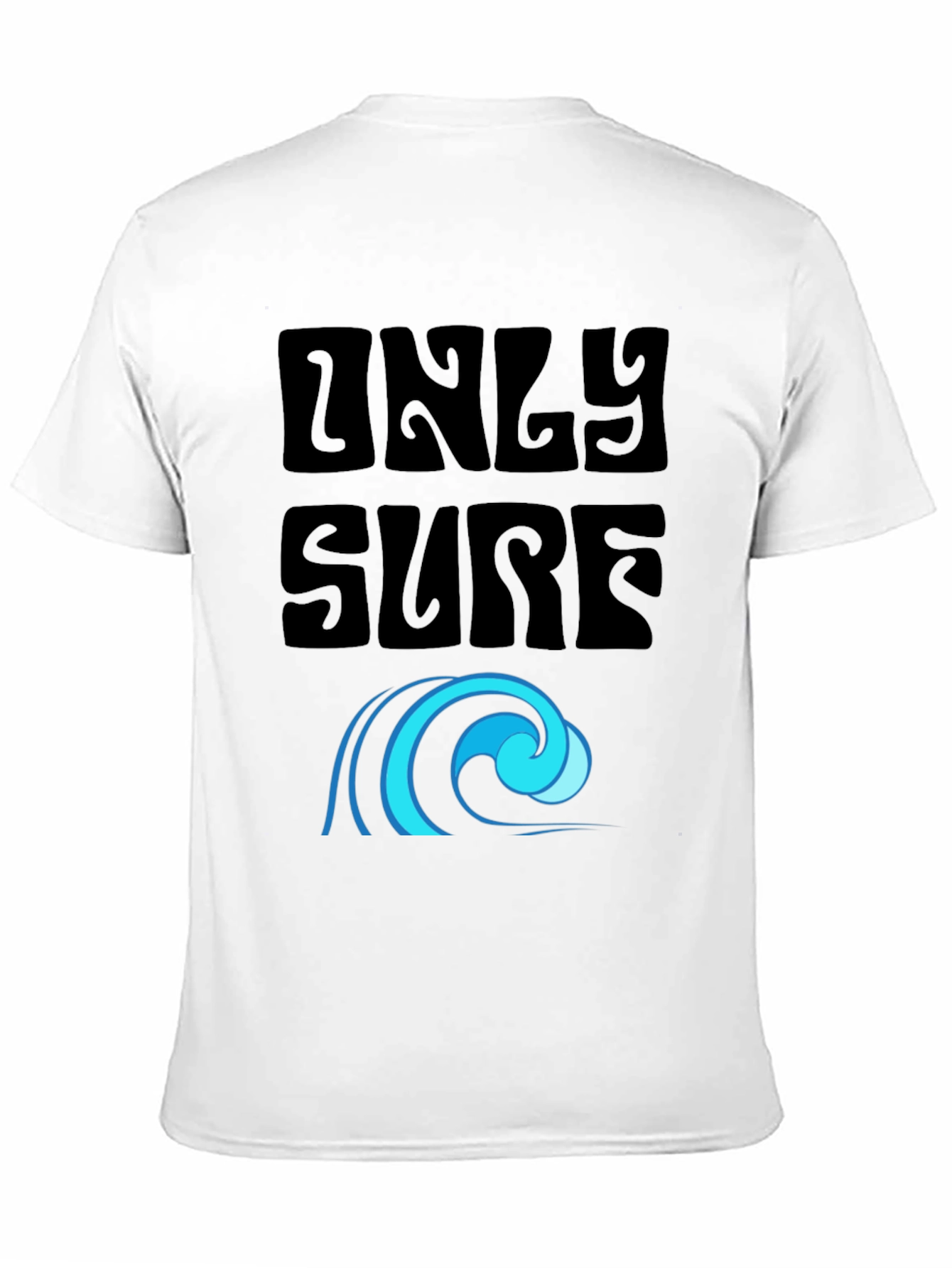 Only Surf Tee - Stylish Graphic Wave Design