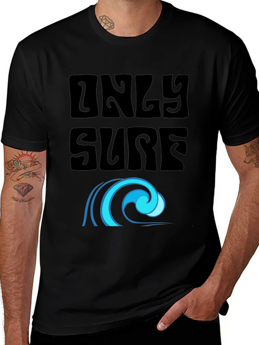 Only Surf Tee - Stylish Graphic Wave Design
