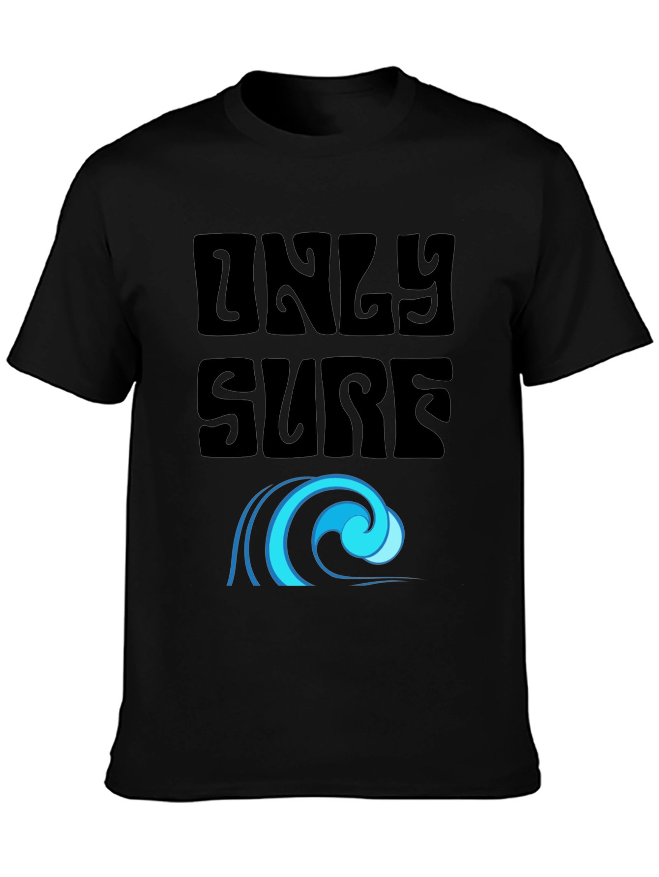 Only Surf Tee - Stylish Graphic Wave Design
