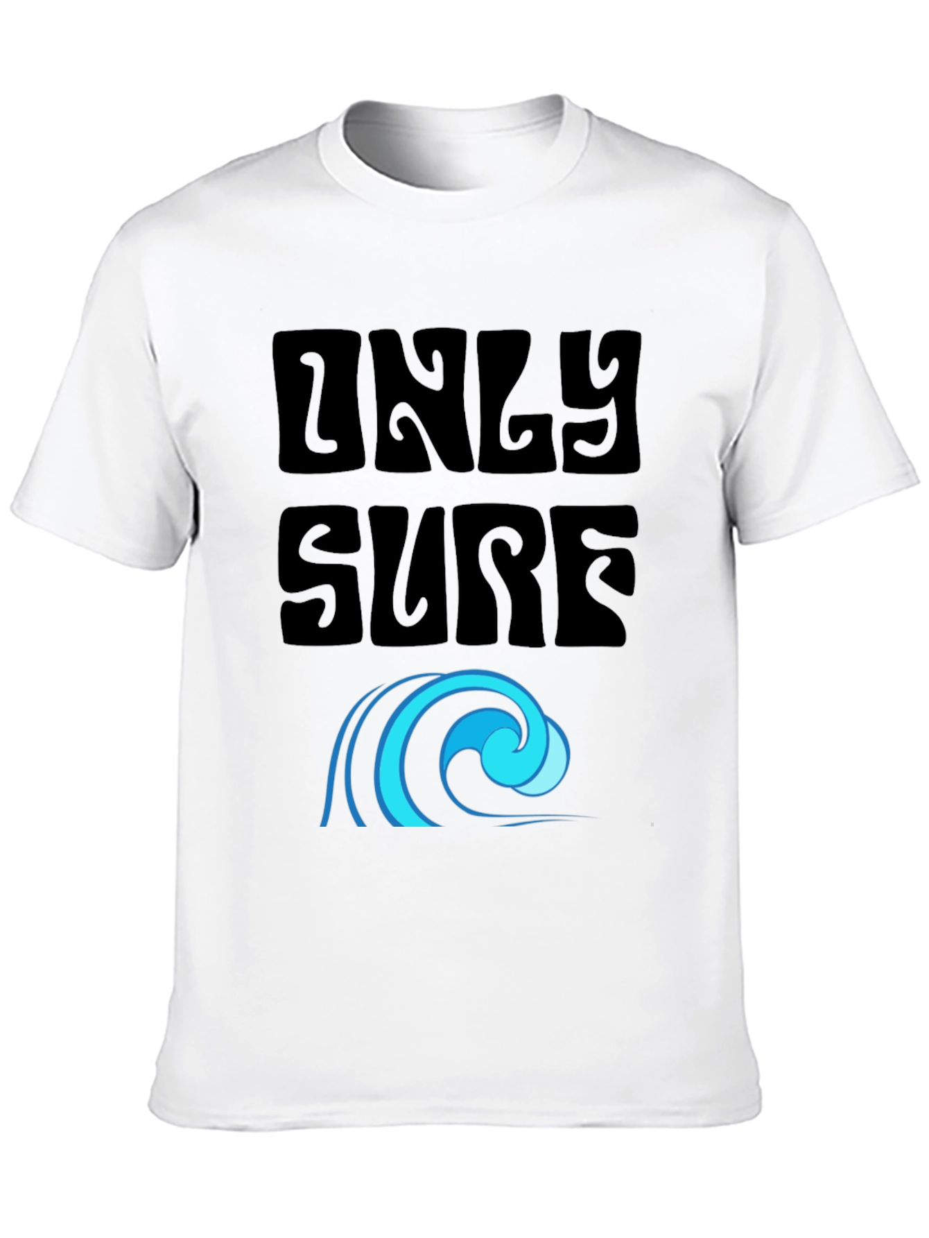 Only Surf Tee - Stylish Graphic Wave Design