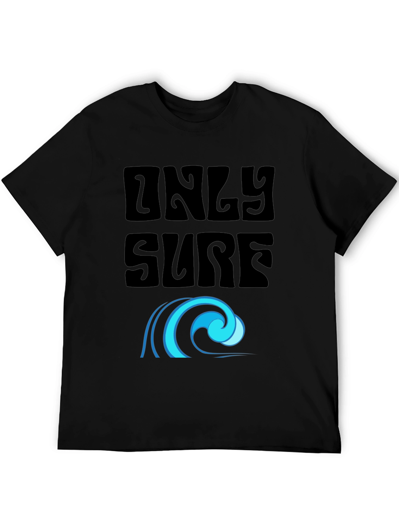 Only Surf Tee - Stylish Graphic Wave Design