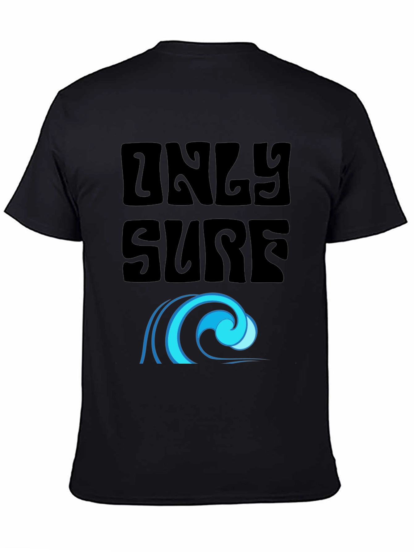 Only Surf Tee - Stylish Graphic Wave Design