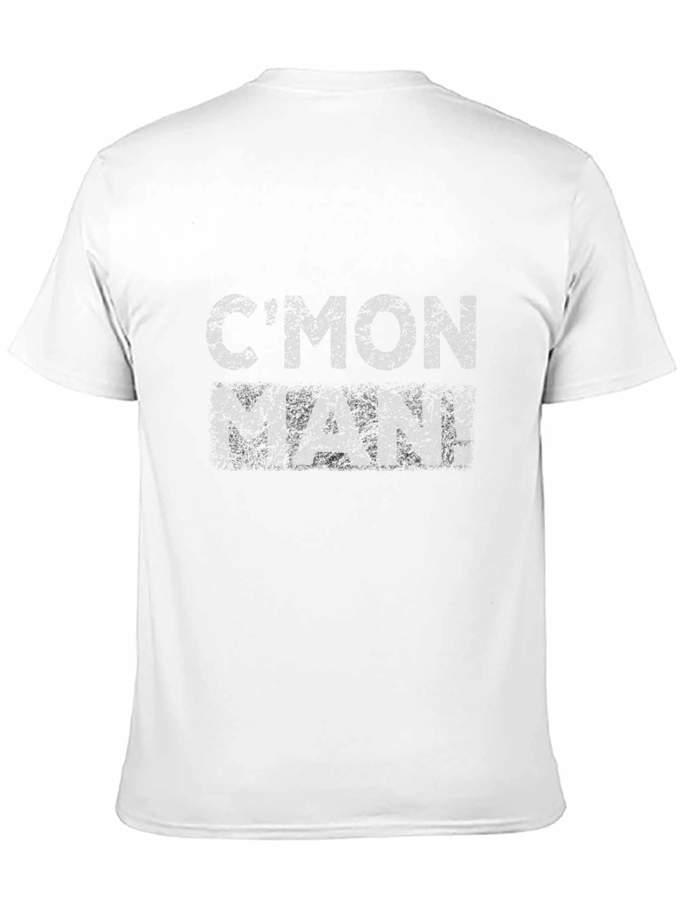 Cmon Man! Slogan Graphic Black T-Shirt