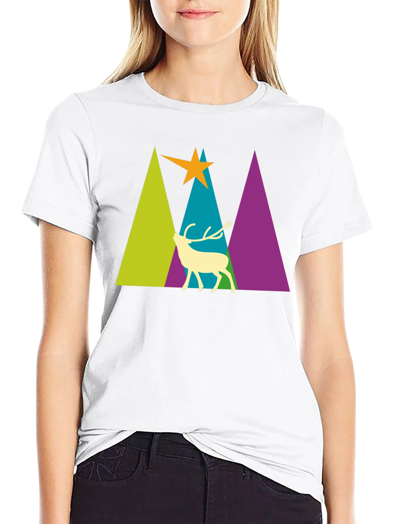 Deer & Mountains Graphic Tee