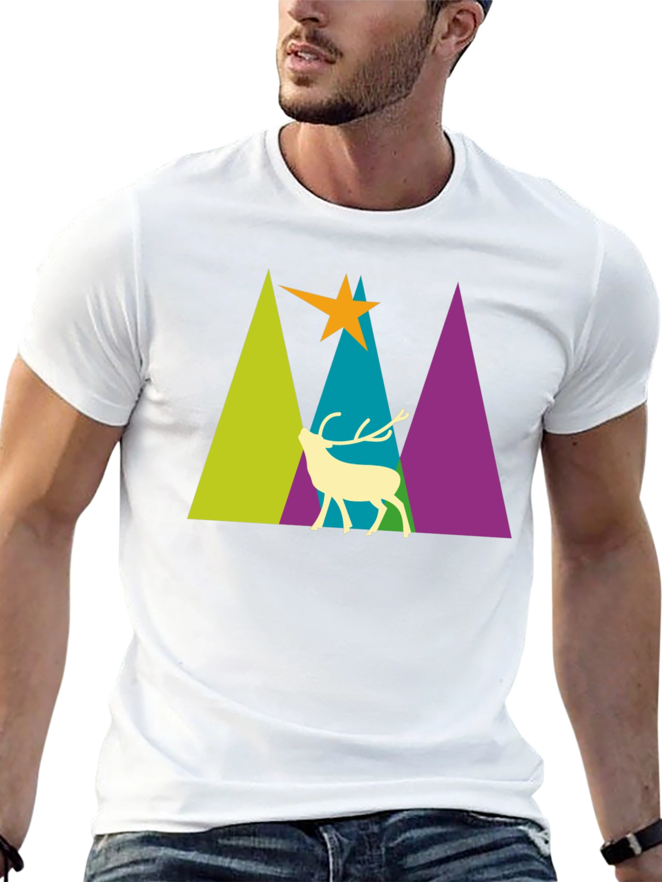 Deer & Mountains Graphic Tee