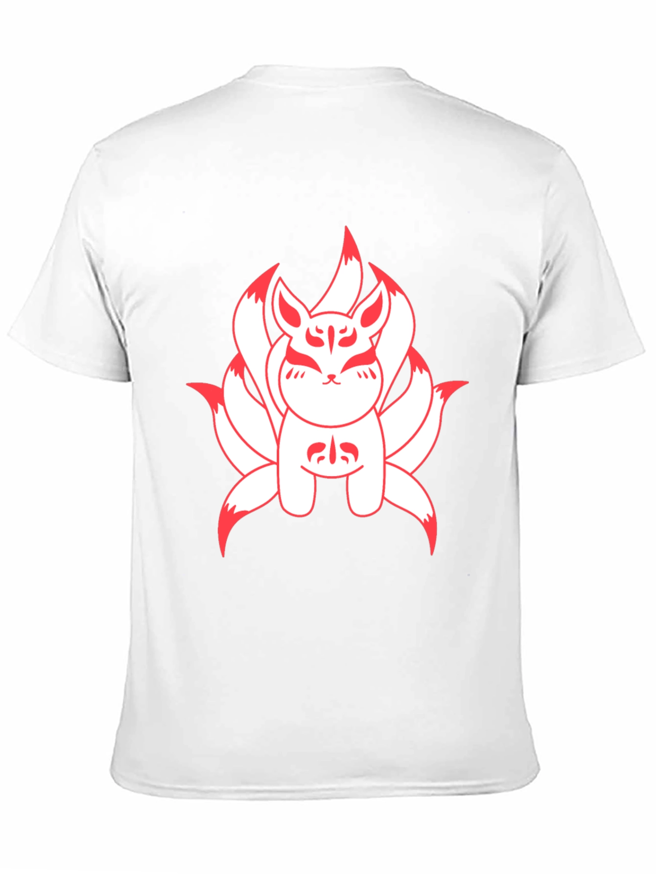 Nine-Tailed Fox Graphic Tee - Anime Style