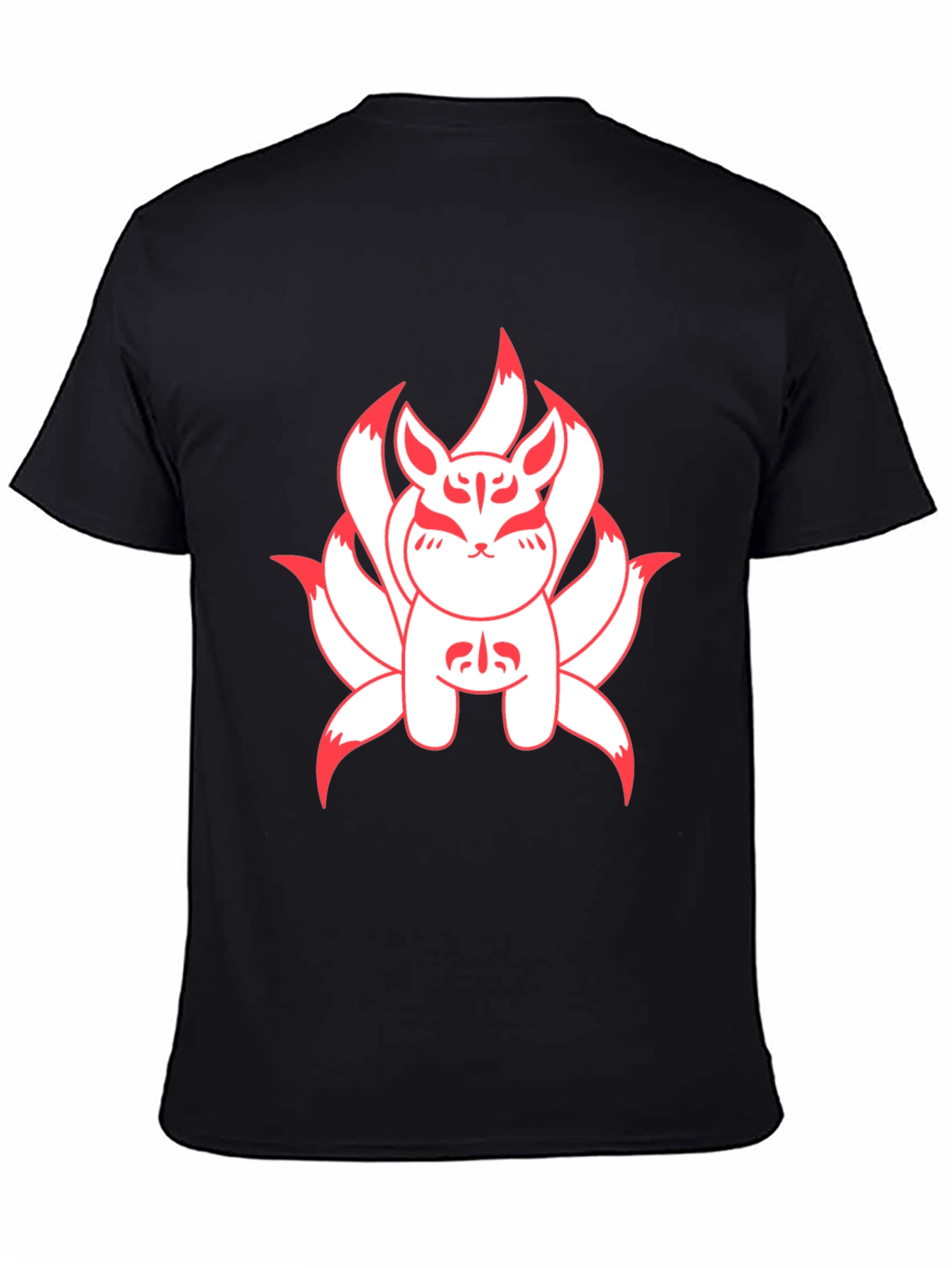Nine-Tailed Fox Graphic Tee - Anime Style