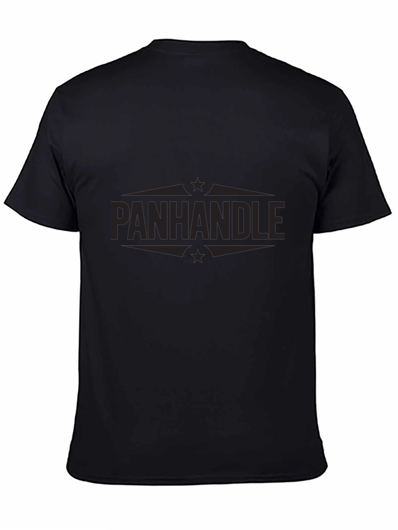 Mens Black Panhandle Graphic T-Shirt