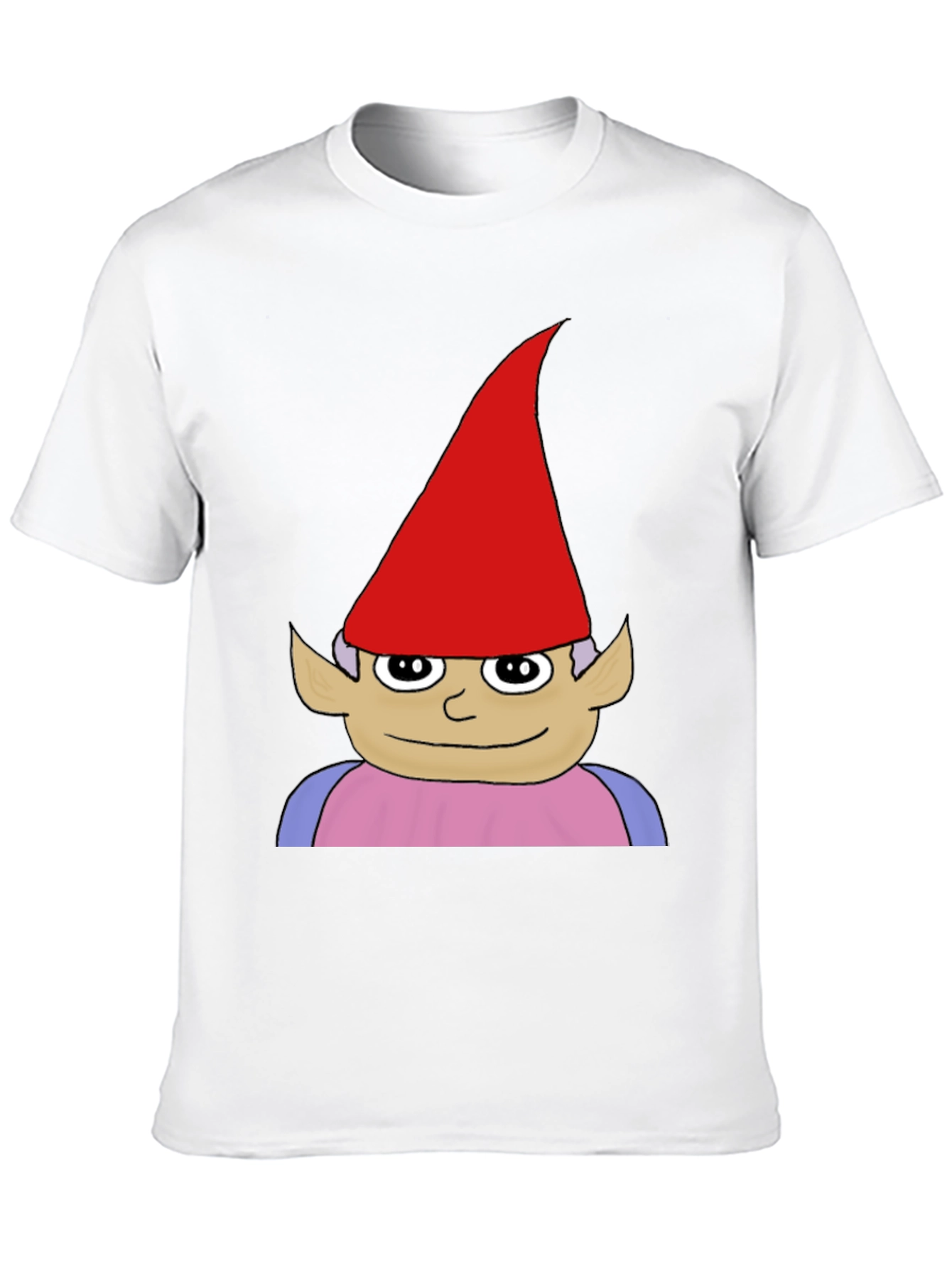 Gnome Graphic Tee - Black Casual Cotton T-Shirt