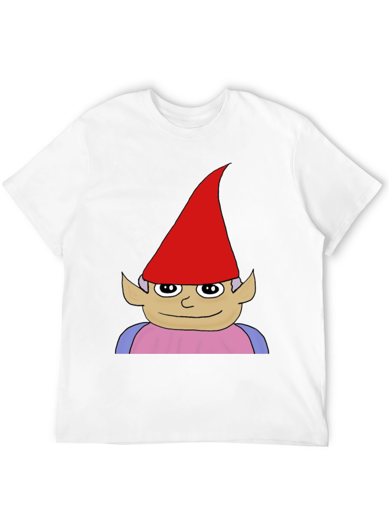 Gnome Graphic Tee - Black Casual Cotton T-Shirt