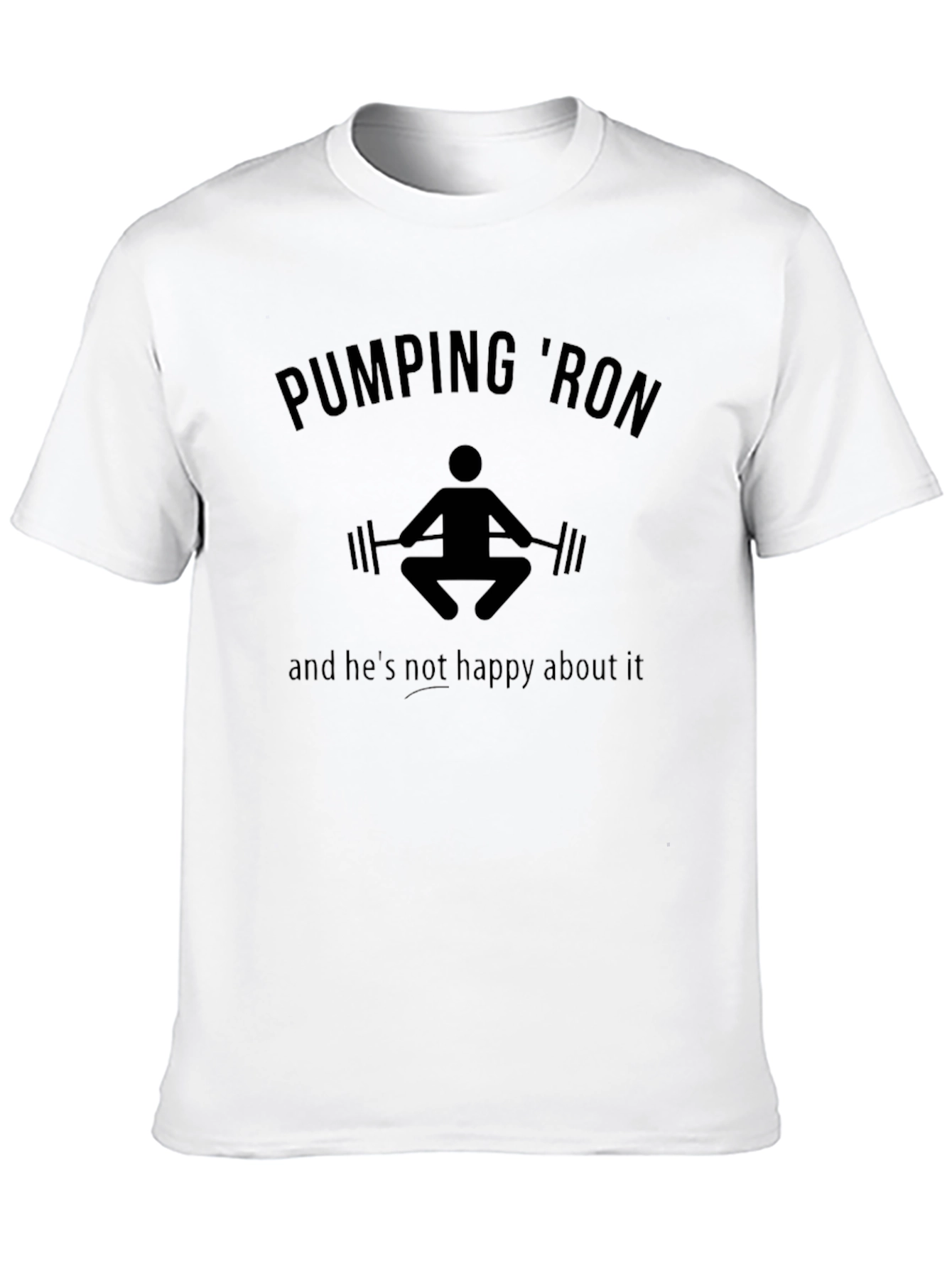 Pumping Ron Graphic Tee - Gym Humor