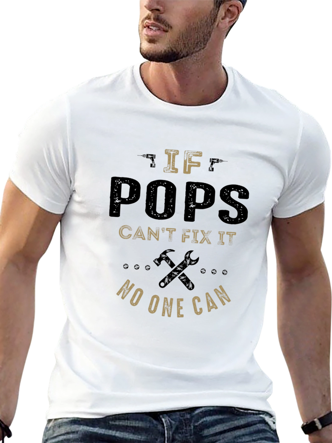 If Pops Cant Fix It Funny T-Shirt