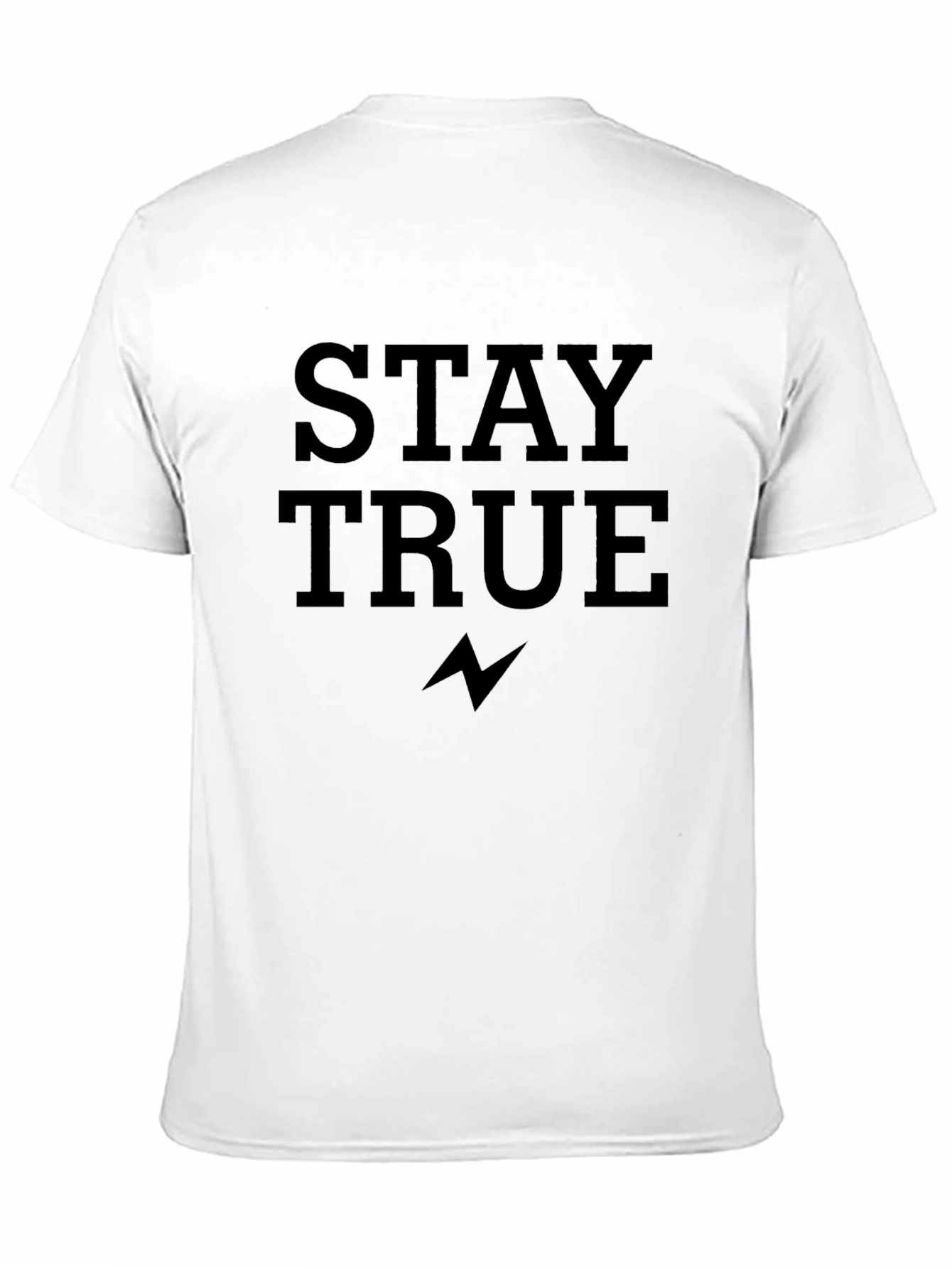 Stay True Black Graphic Tee