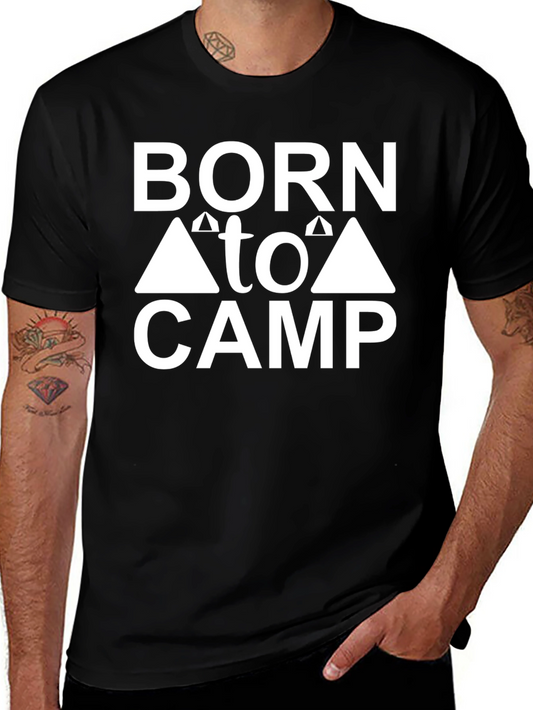 Born to Camp Graphic Tee - Black T-Shirt
