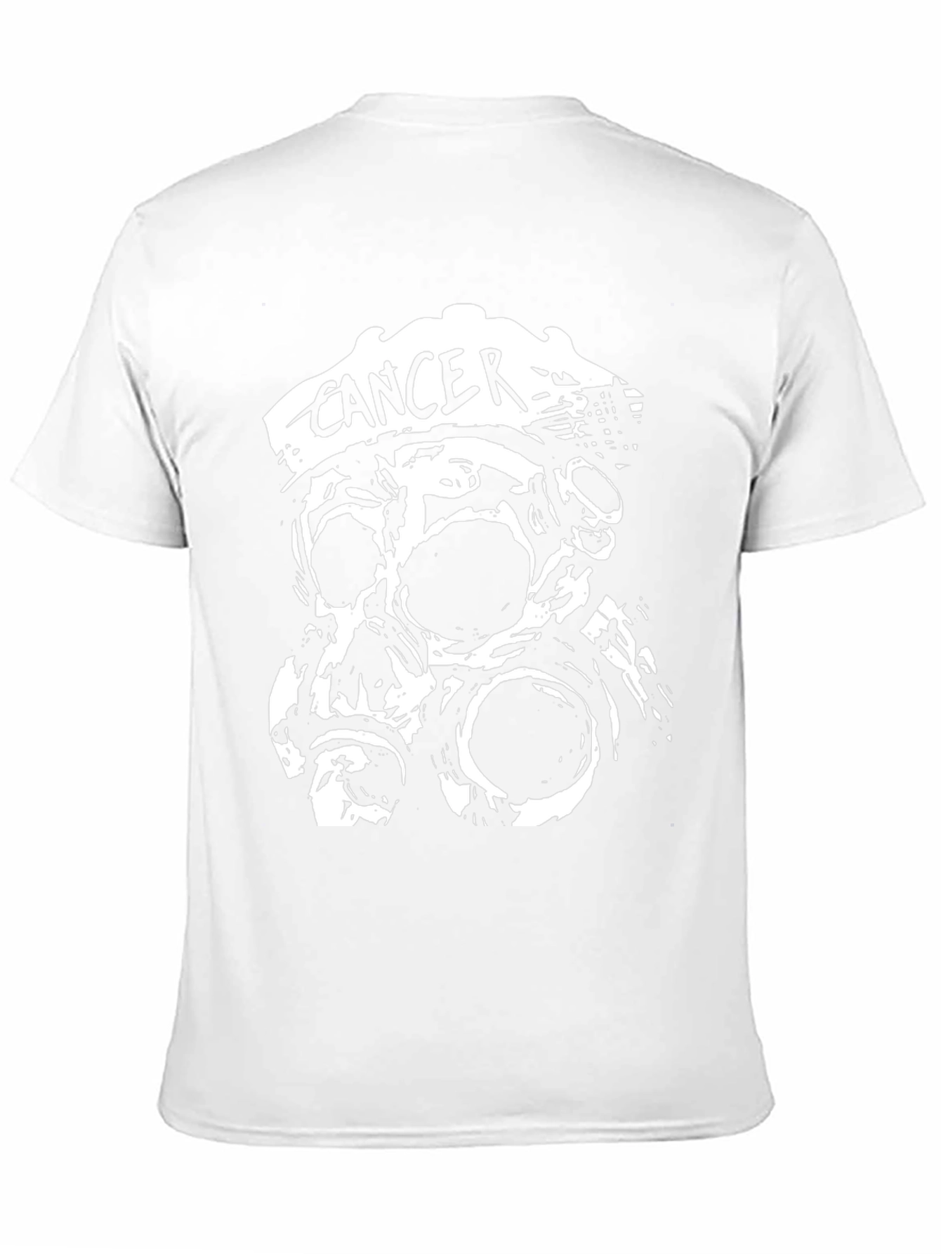 Cancer Skull Gas Mask Black T-Shirt