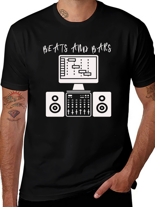Beats and Bars T-Shirt - Music Producer DJ Shirt