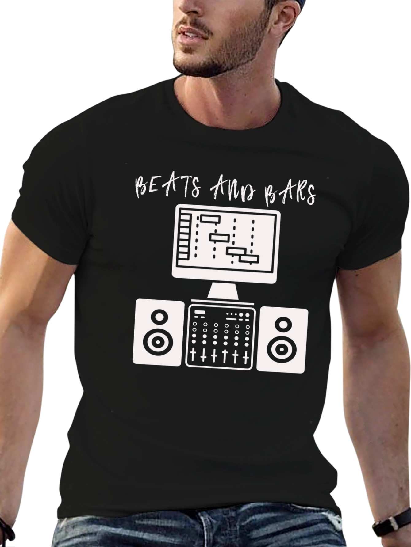 Beats and Bars T-Shirt - Music Producer DJ Shirt
