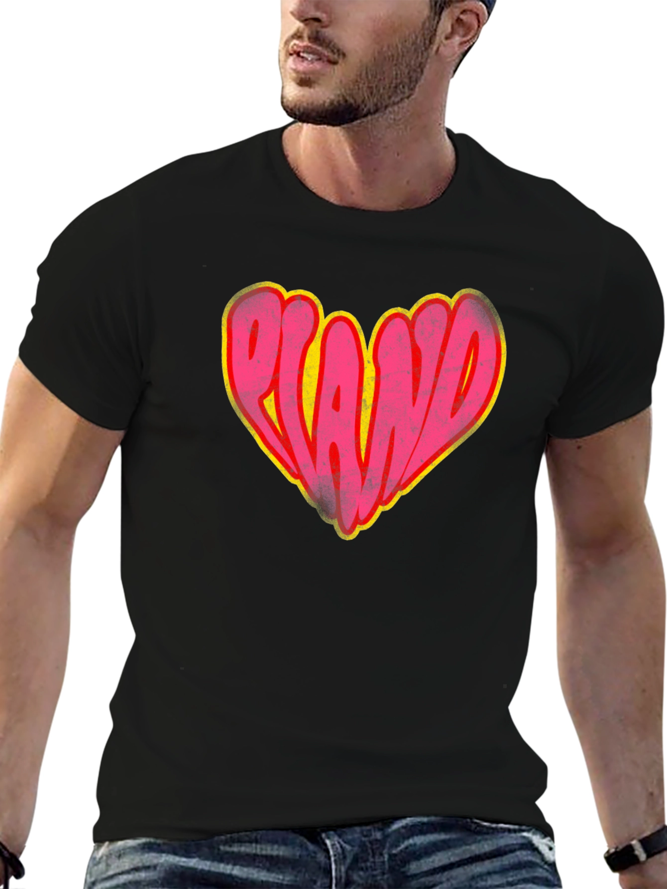 Retro Orlando Heart Graphic T-Shirt