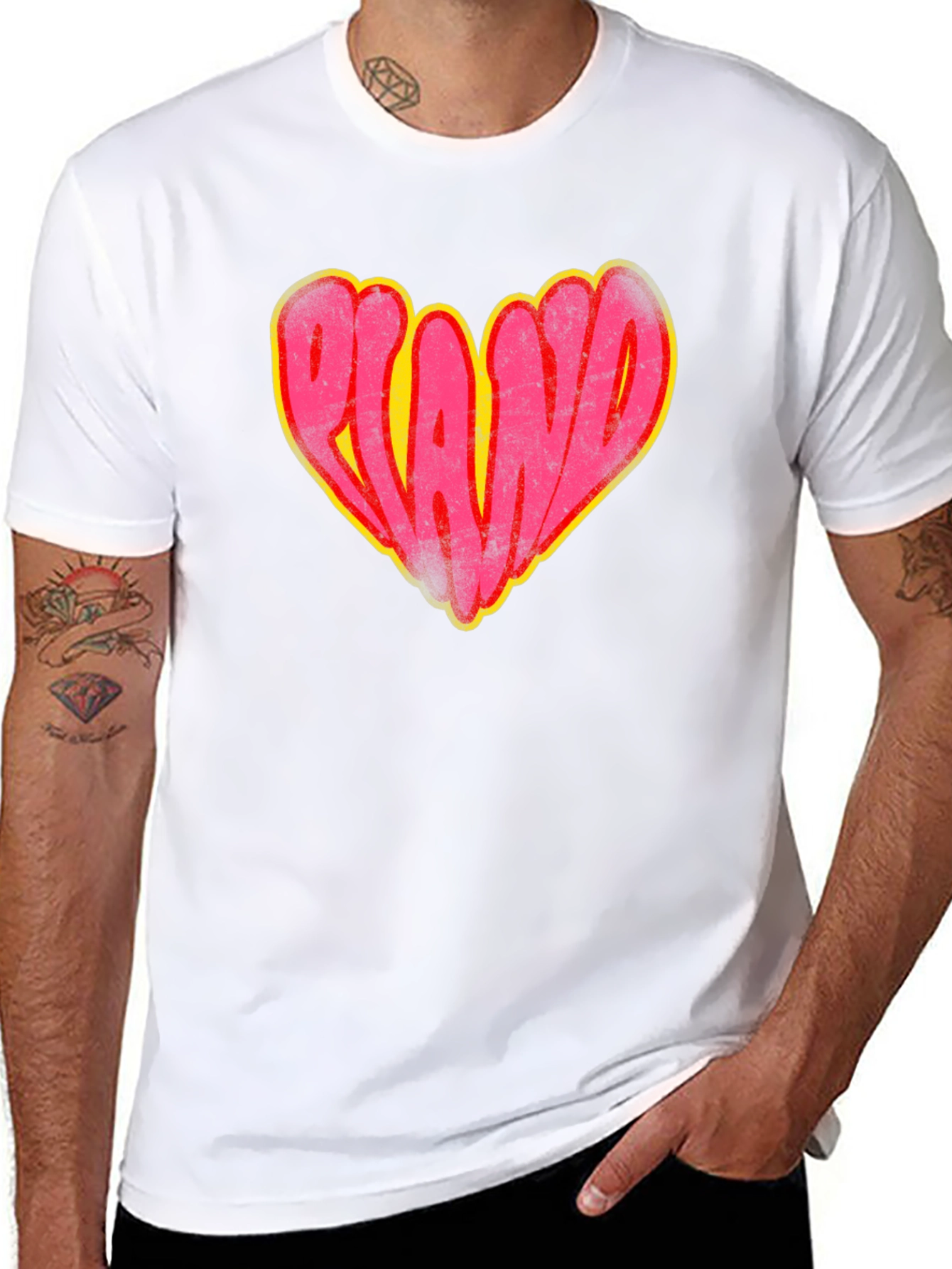 Retro Orlando Heart Graphic T-Shirt