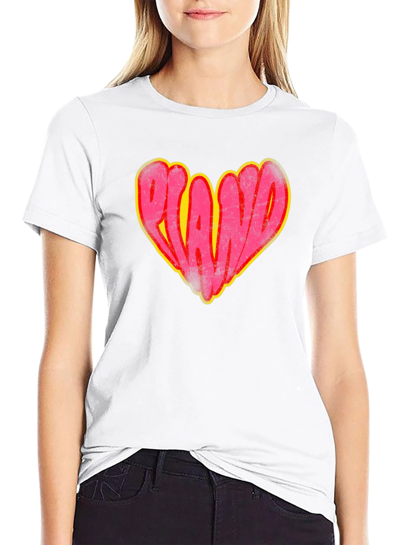Retro Orlando Heart Graphic T-Shirt
