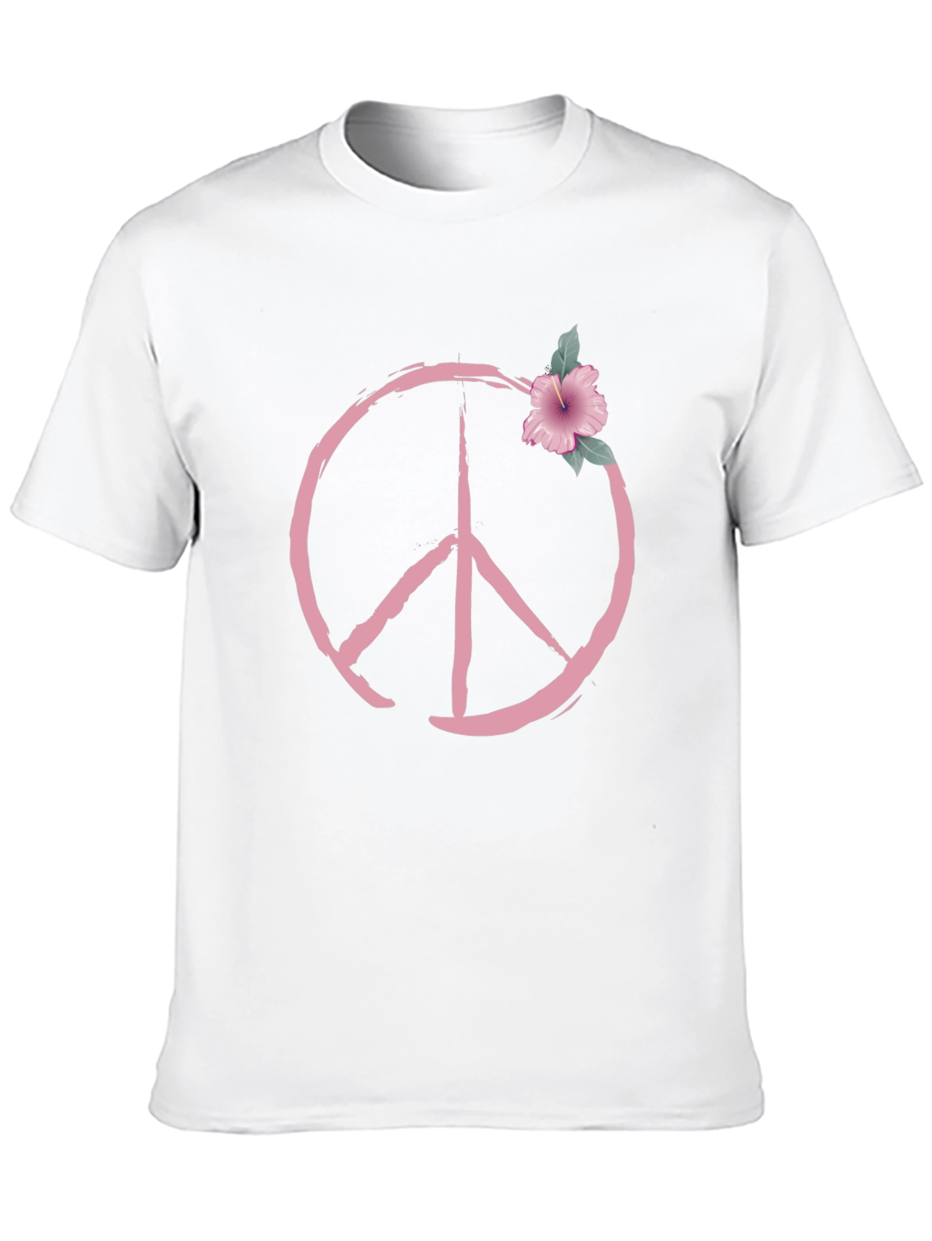 Peace Symbol Floral T-Shirt
