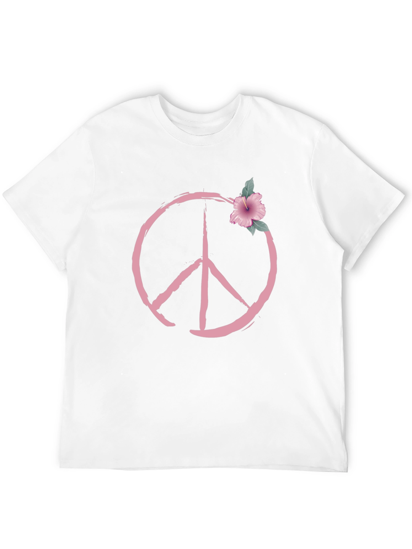 Peace Symbol Floral T-Shirt