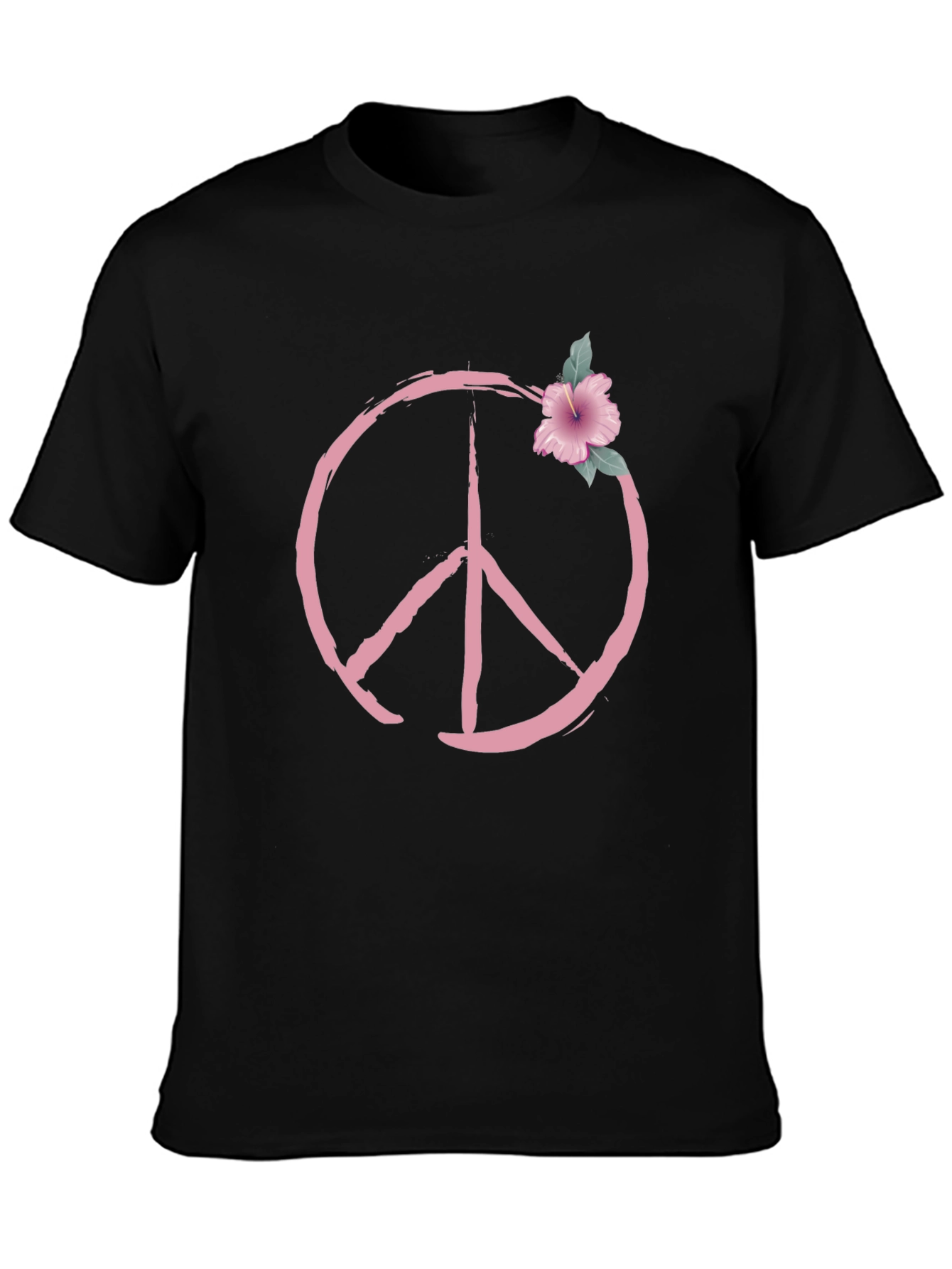 Peace Symbol Floral T-Shirt