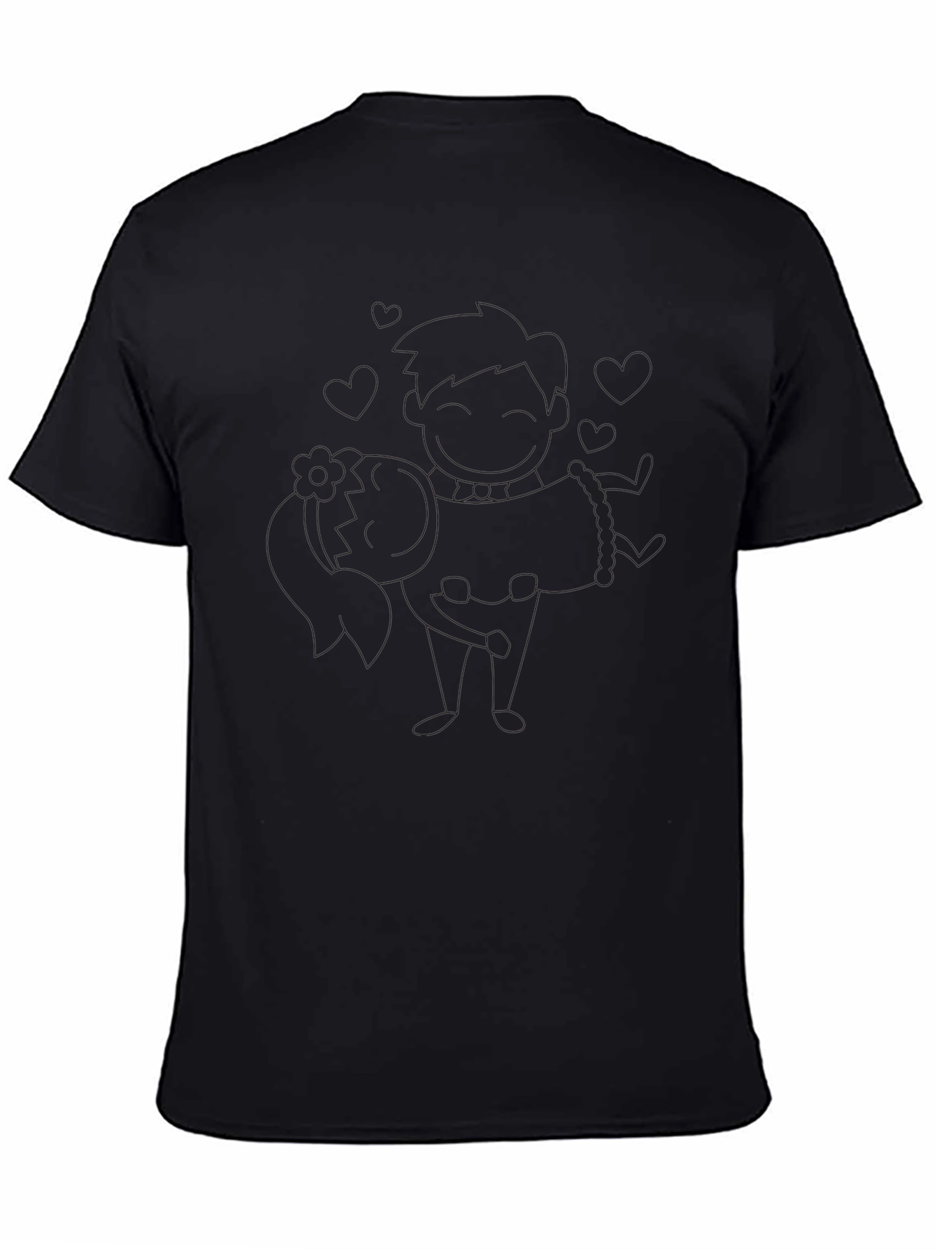 Mens Black Graphic Tee