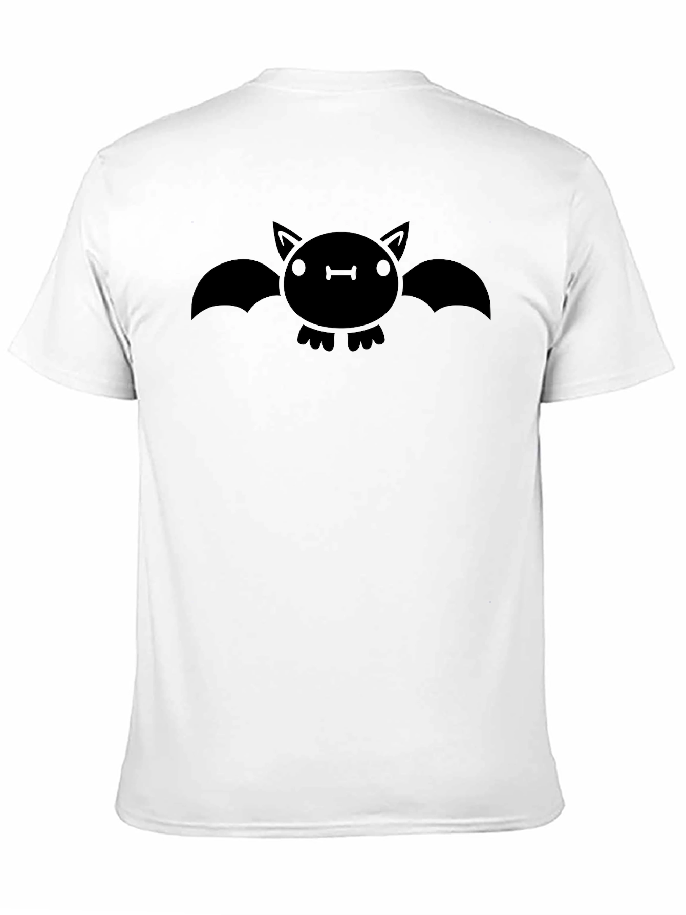 Cute Bat Graphic T-Shirt - Black