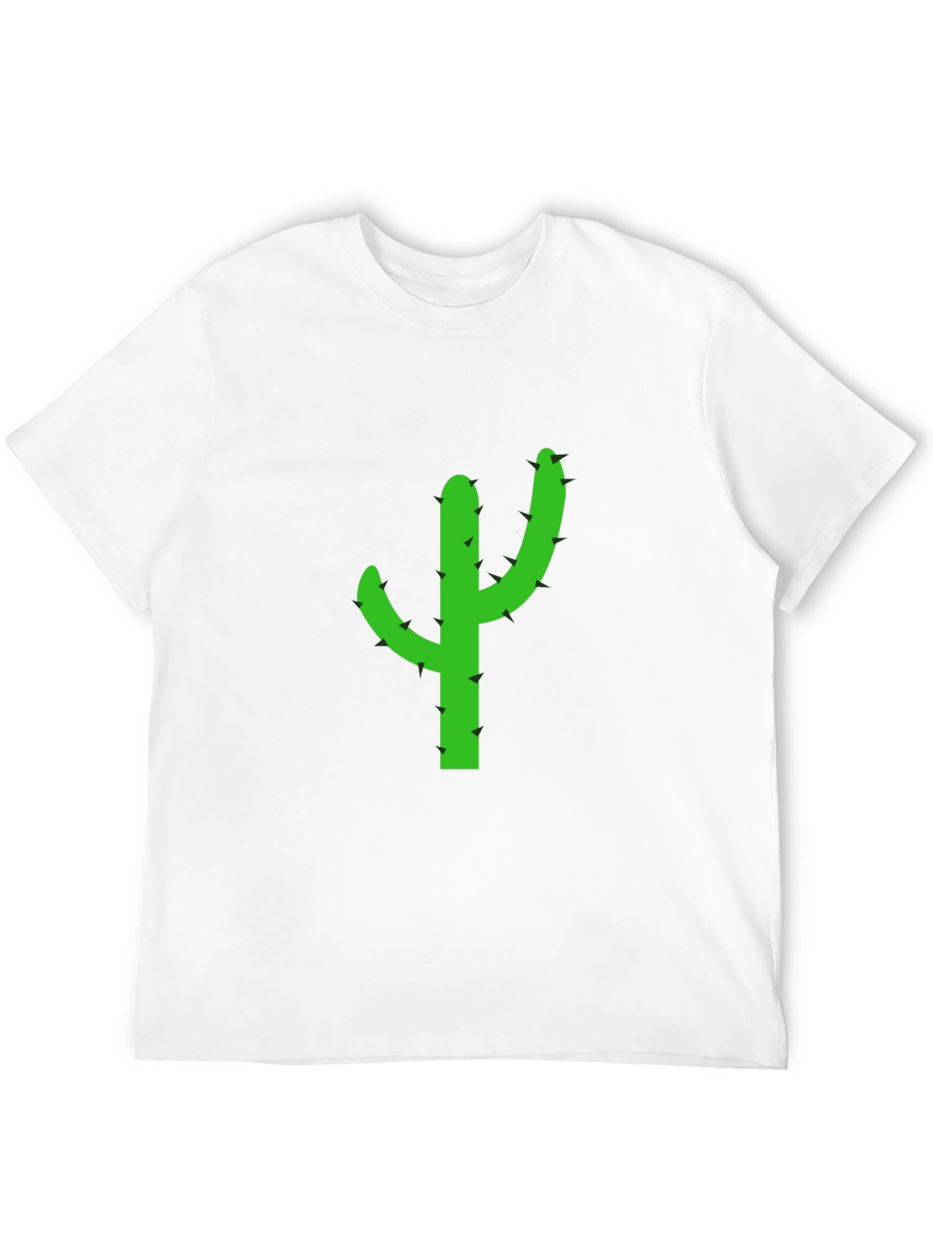 Cactus Graphic Tee - Casual Black T-Shirt