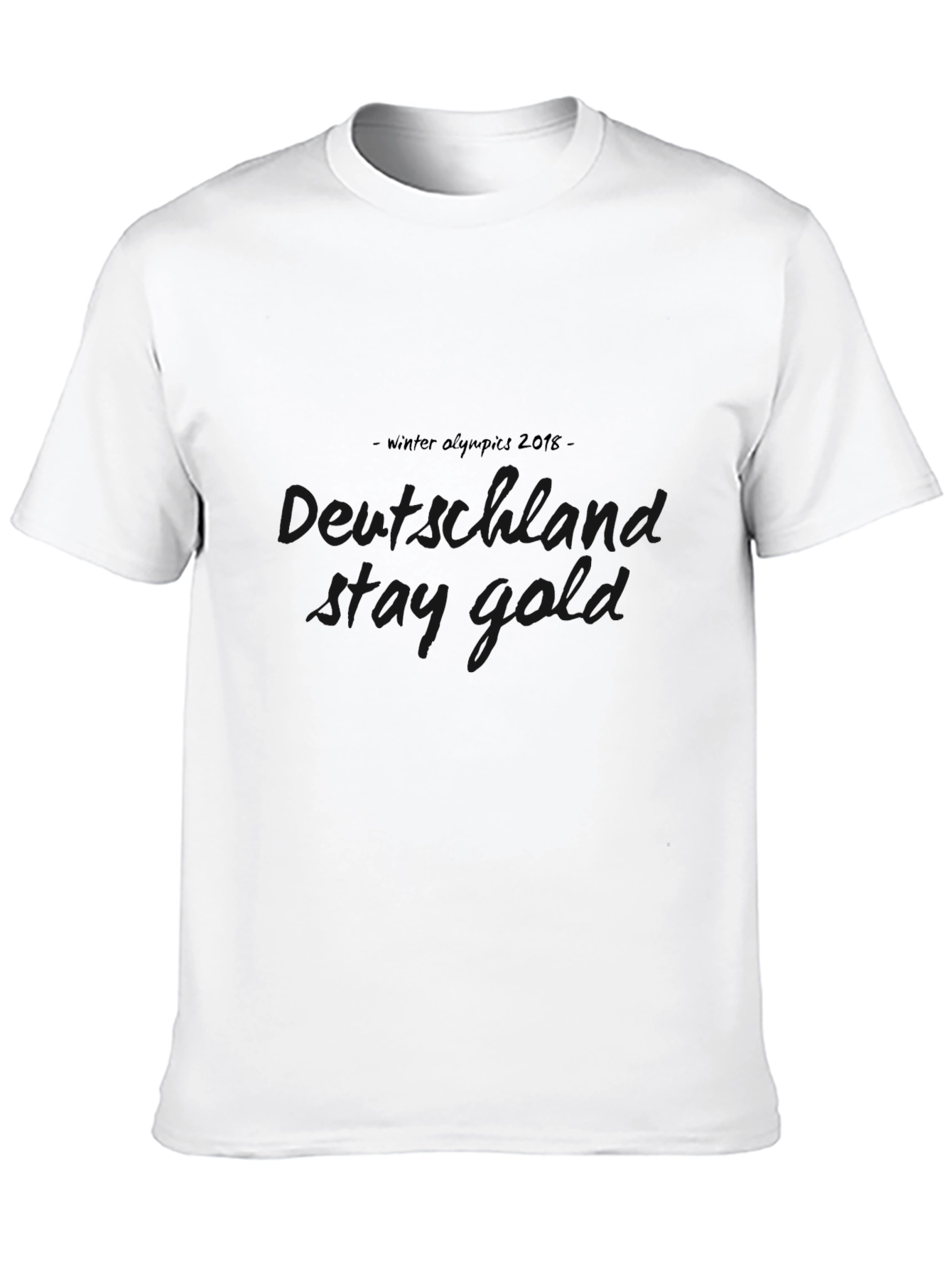 Mens Black Crew Neck Short Sleeve Graphic T-Shirt