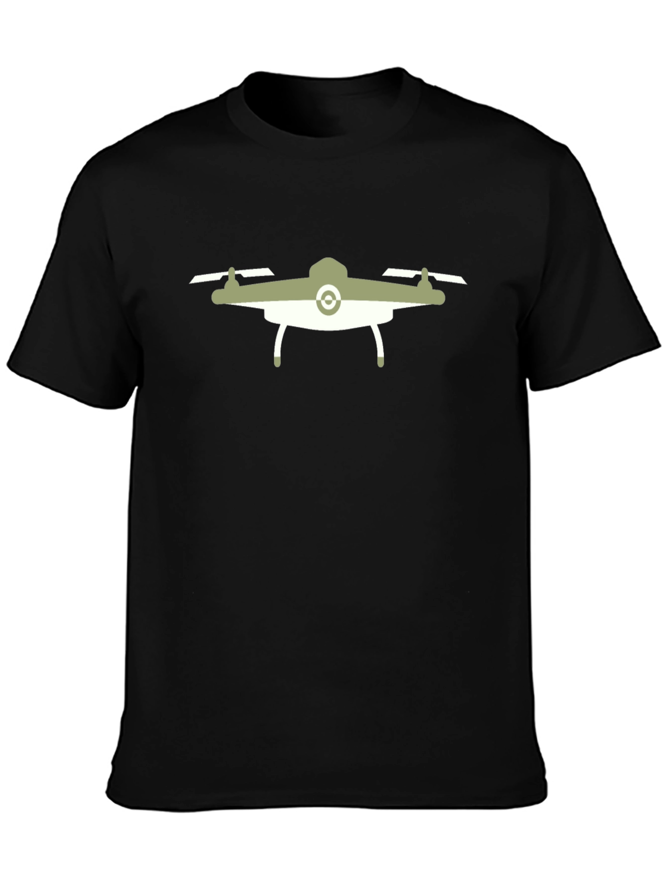 Drone Graphic Black T-Shirt