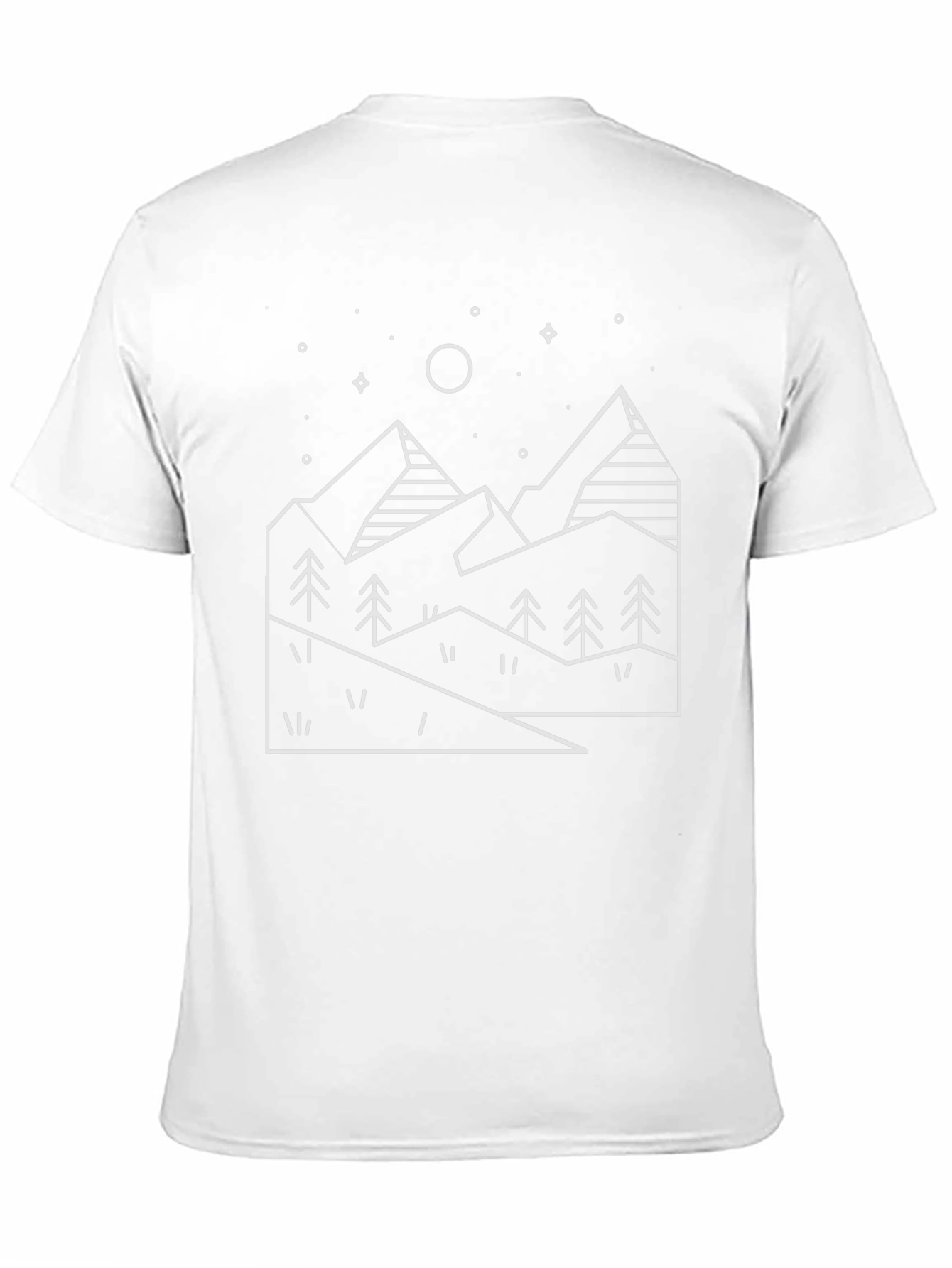 Geometric Mountainscape Graphic Tee