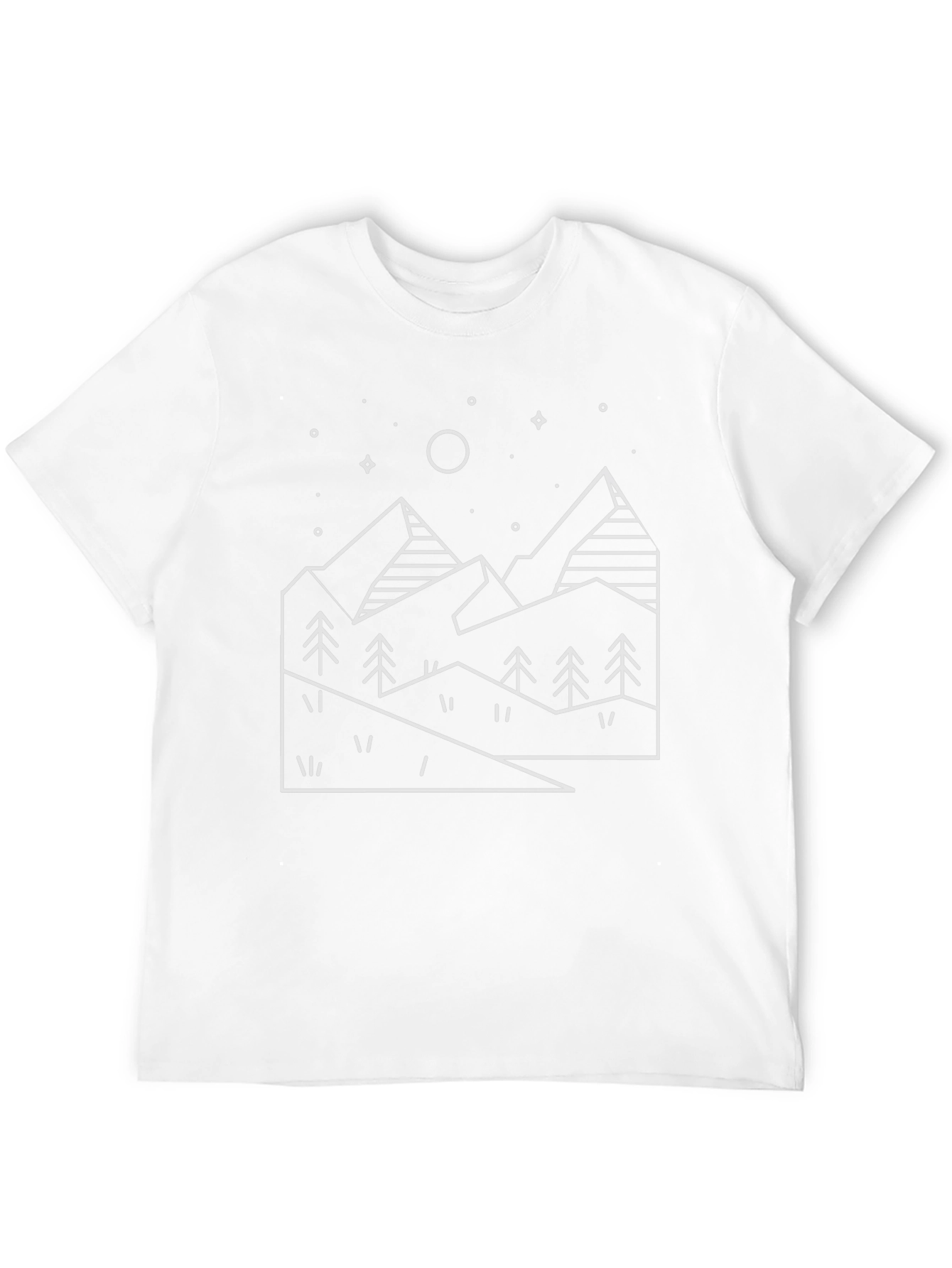 Geometric Mountainscape Graphic Tee