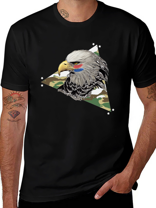 Eagle Camo Graphic Tee - Patriotic Style