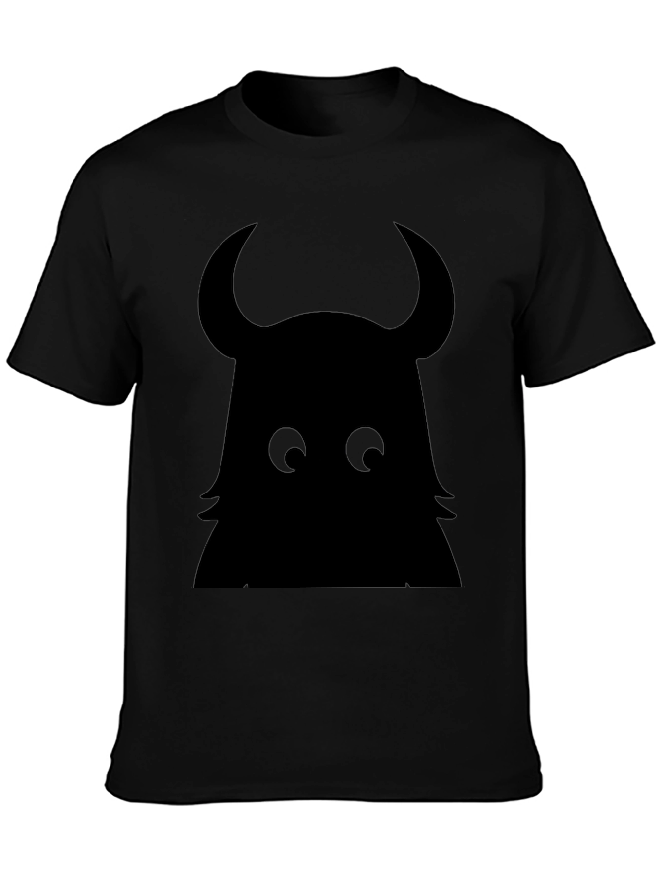 Monster Silhouette Graphic Black T-Shirt