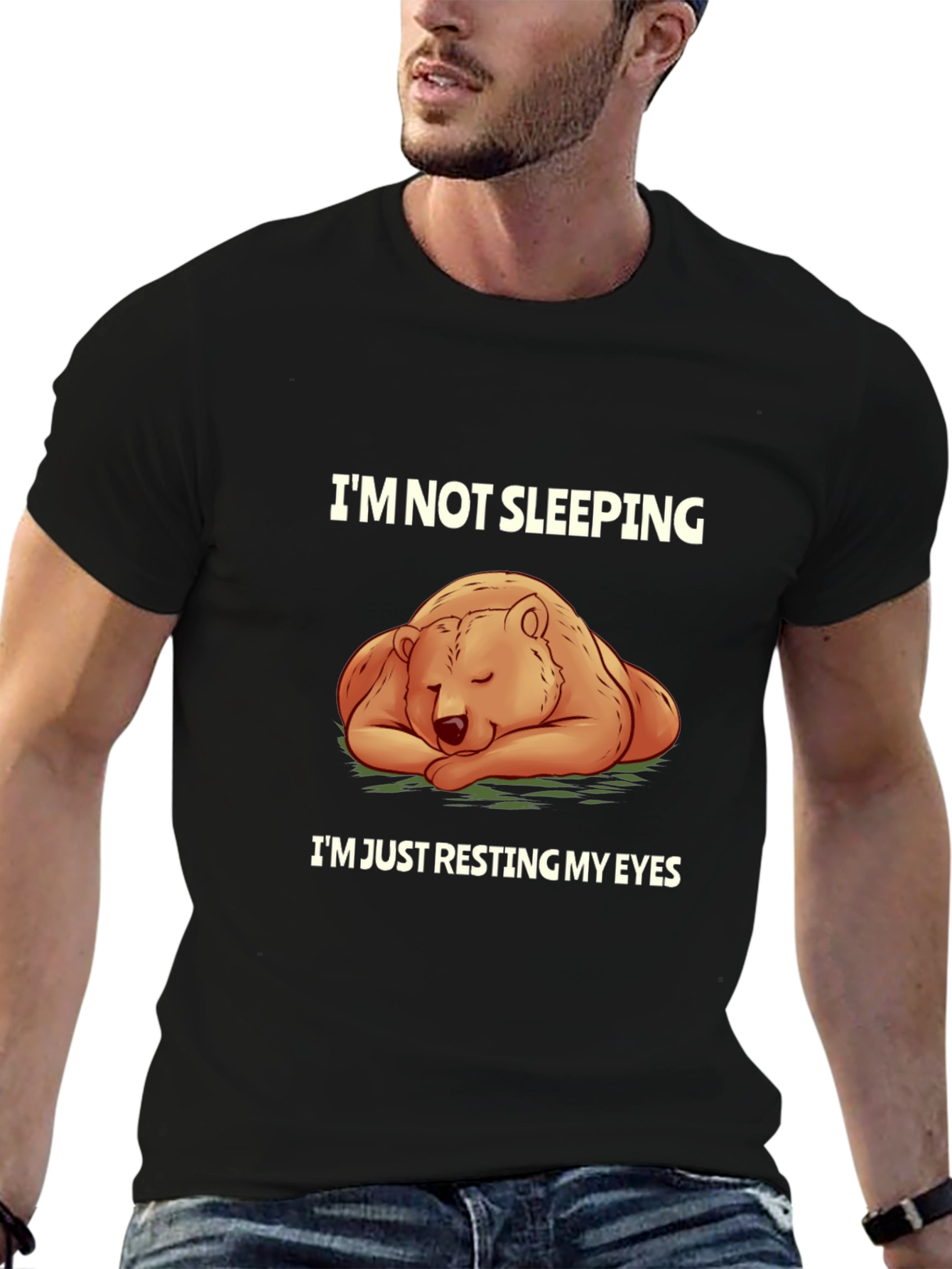 Resting Bear Graphic T-Shirt