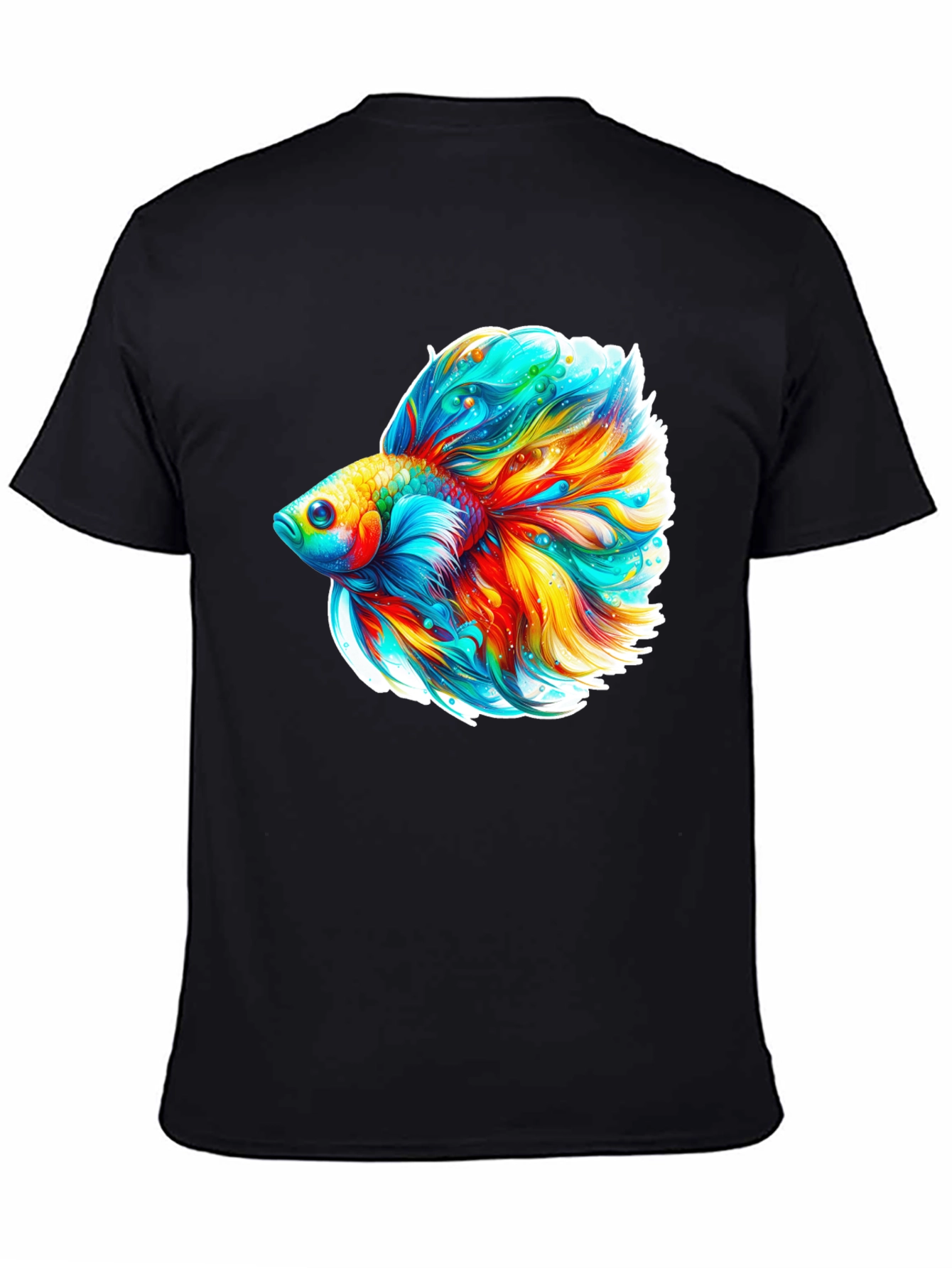 Vibrant Betta Fish Graphic Tee - Soft Cotton