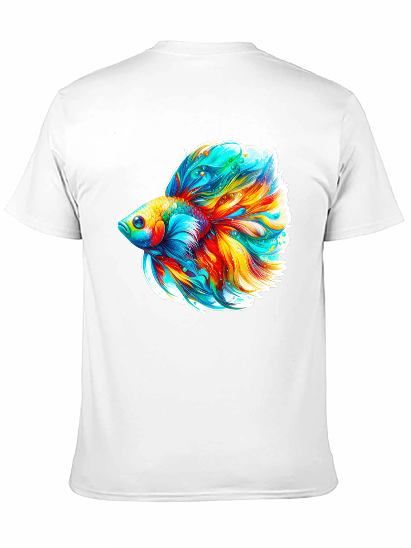 Vibrant Betta Fish Graphic Tee - Soft Cotton