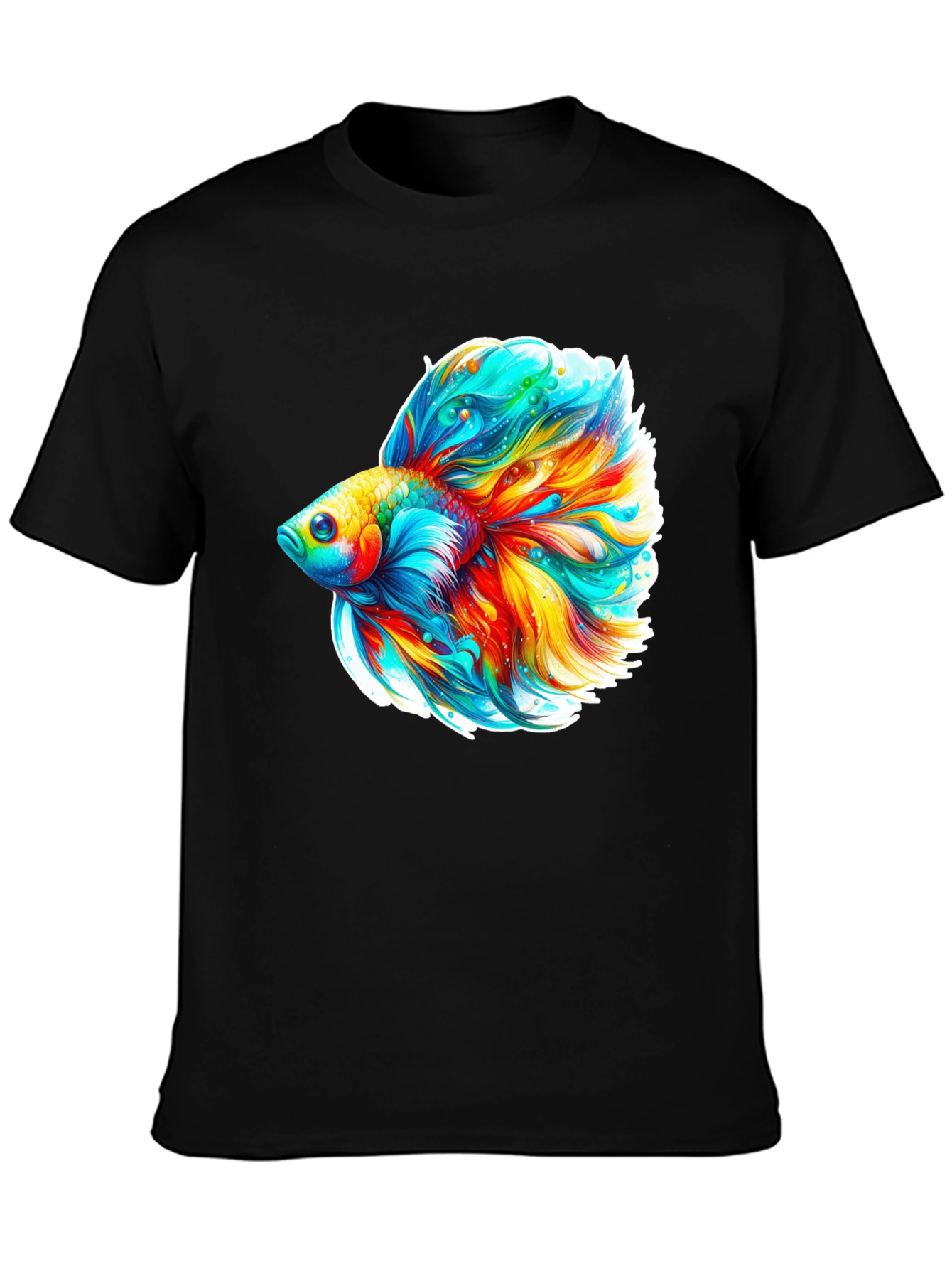 Vibrant Betta Fish Graphic Tee - Soft Cotton