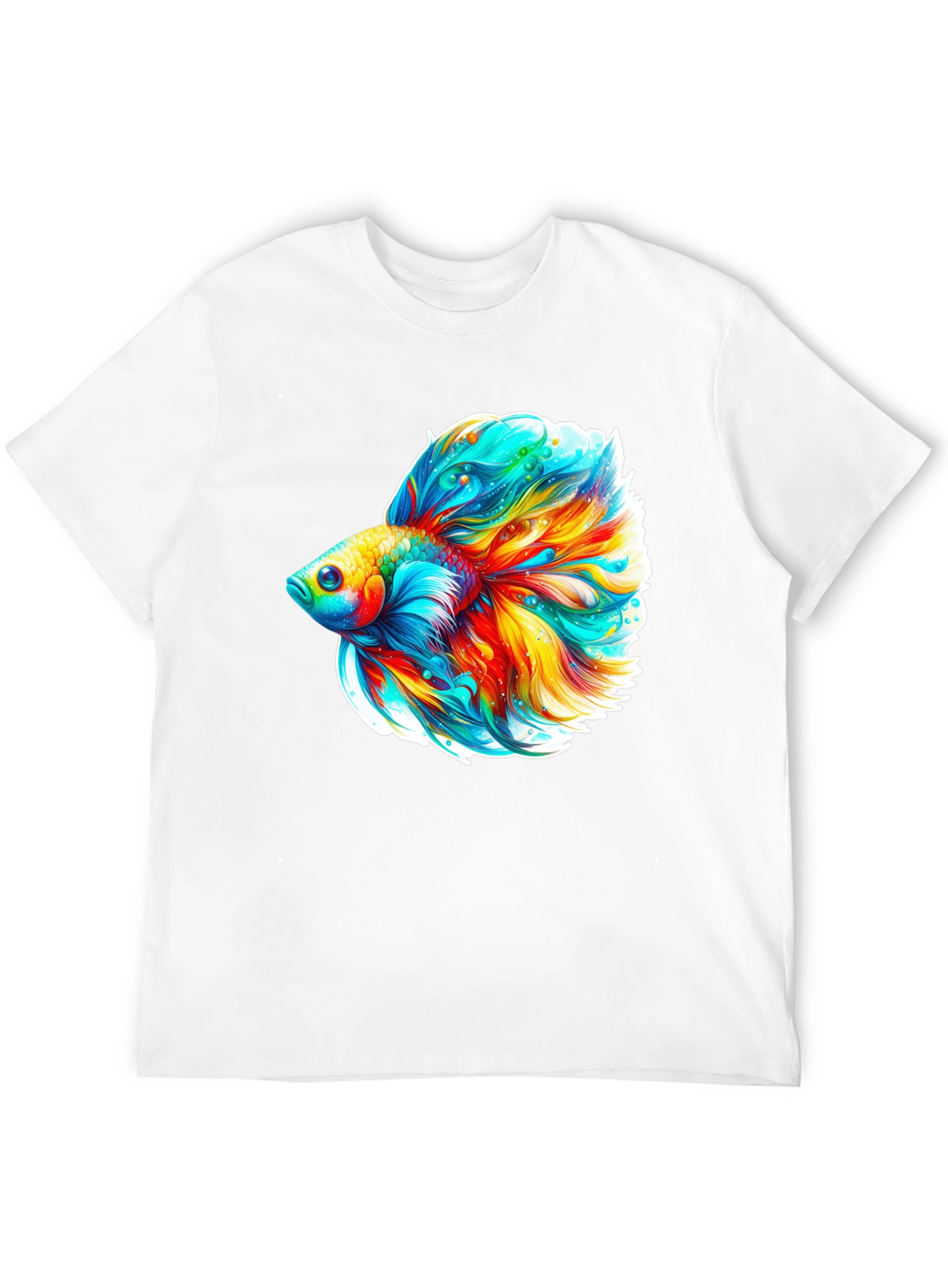 Vibrant Betta Fish Graphic Tee - Soft Cotton