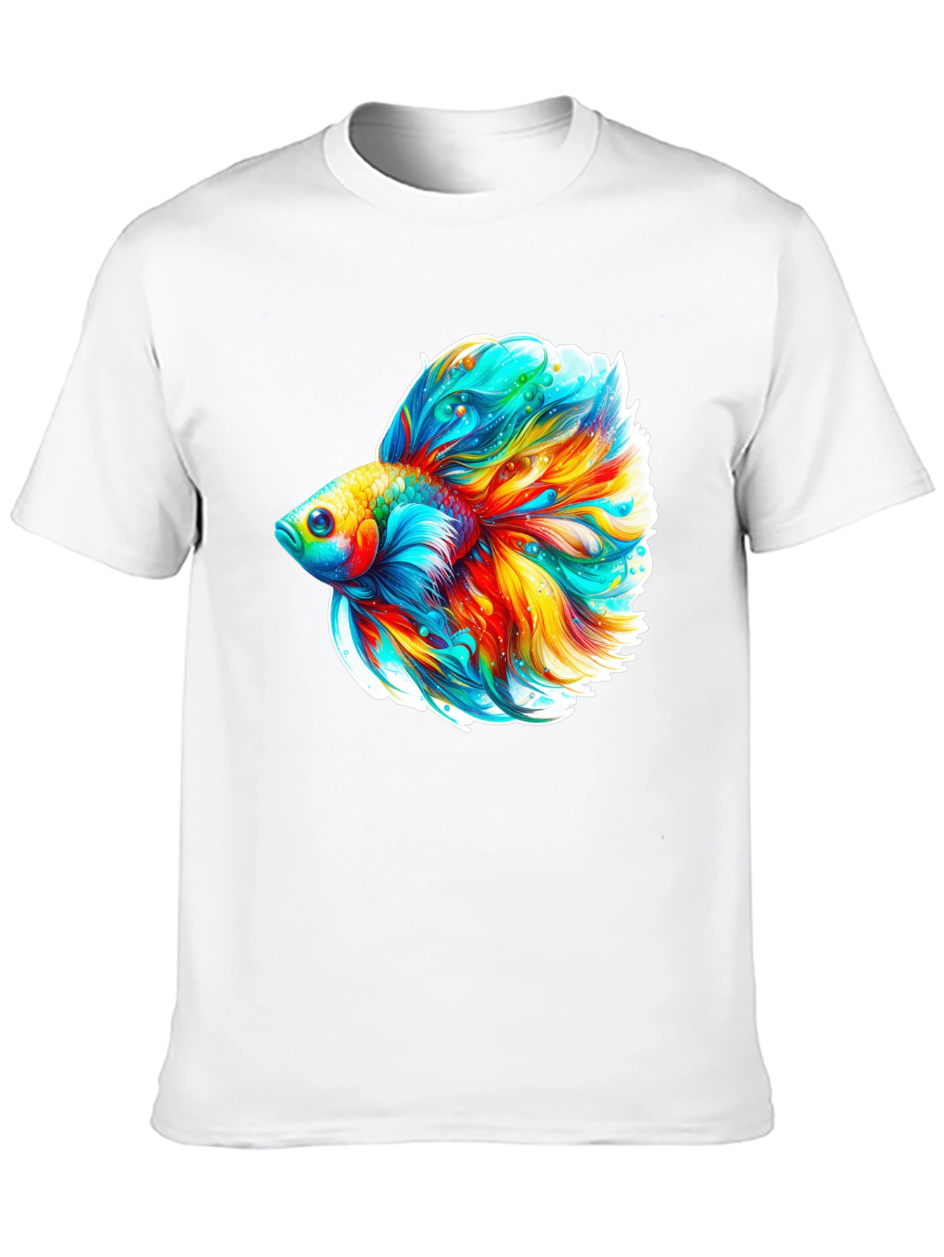 Vibrant Betta Fish Graphic Tee - Soft Cotton