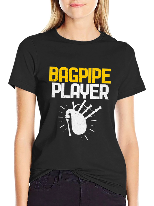Bagpipe Player Graphic T-Shirt - Musician Tee