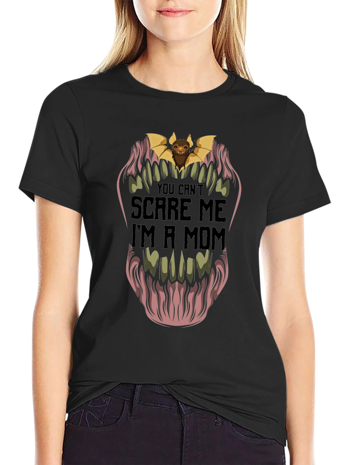 You Cant Scare Me Im A Mom Graphic T-Shirt
