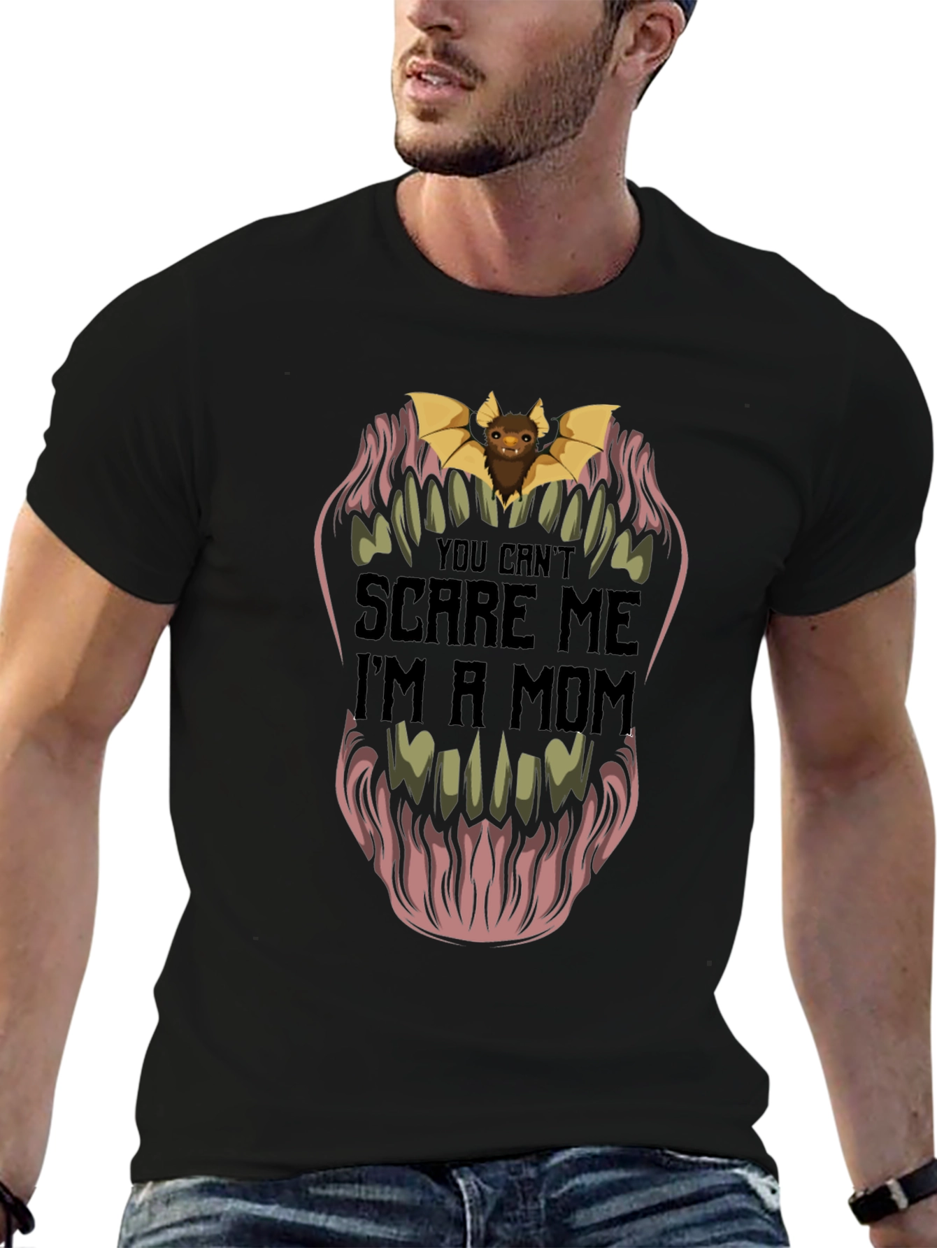 You Cant Scare Me Im A Mom Graphic T-Shirt