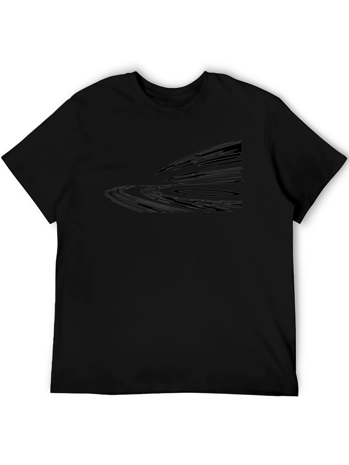 Abstract Black Graphic Tee