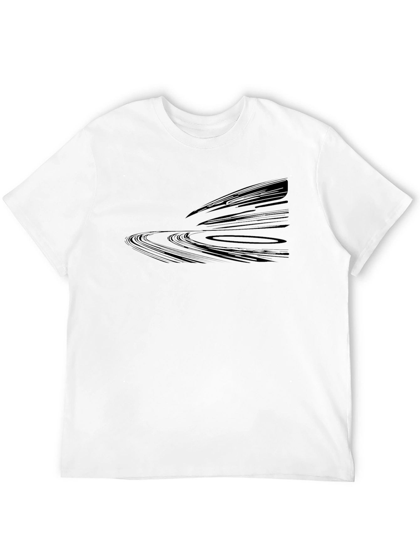 Abstract Black Graphic Tee