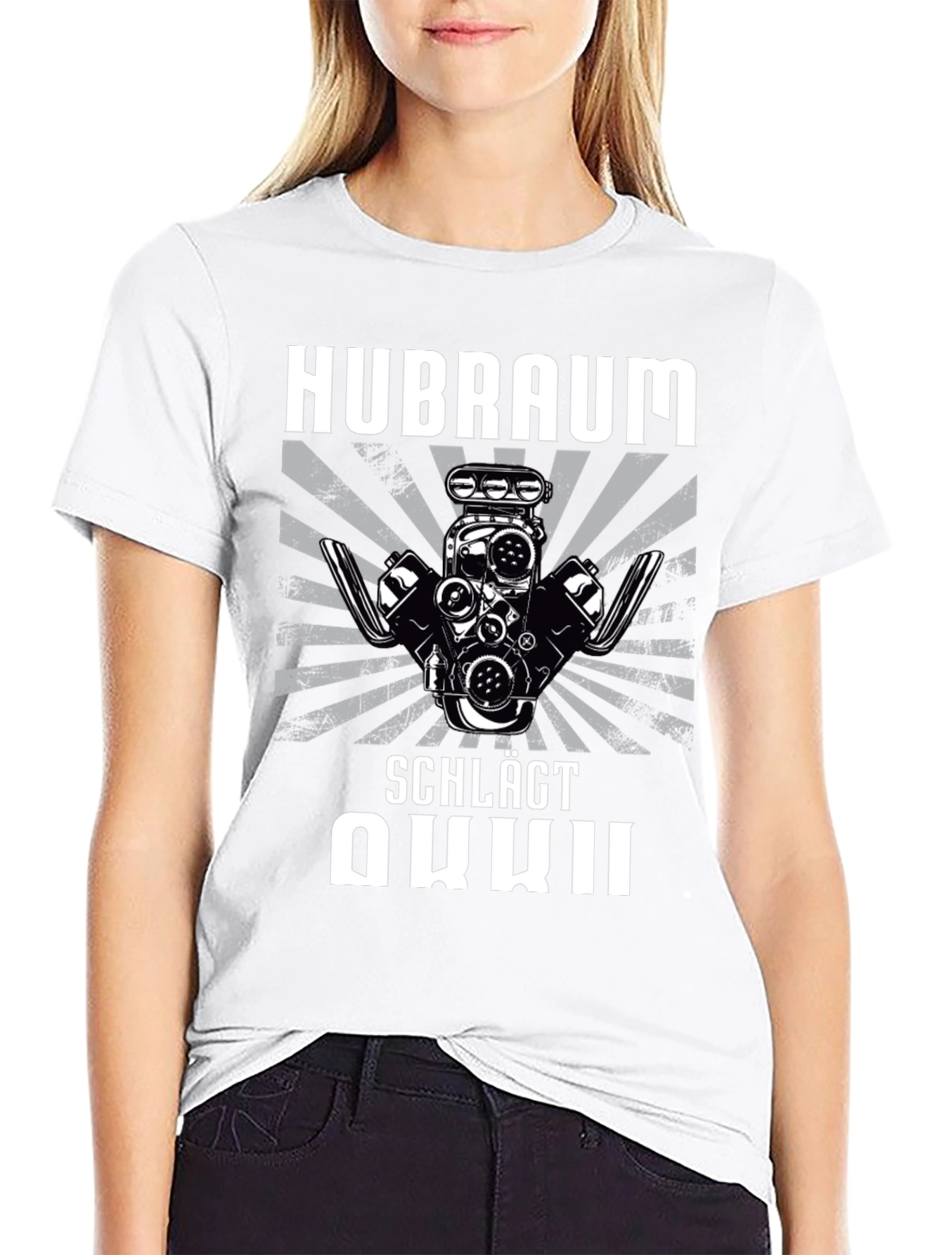 Hubraum Schlägt Akku Graphic T-Shirt