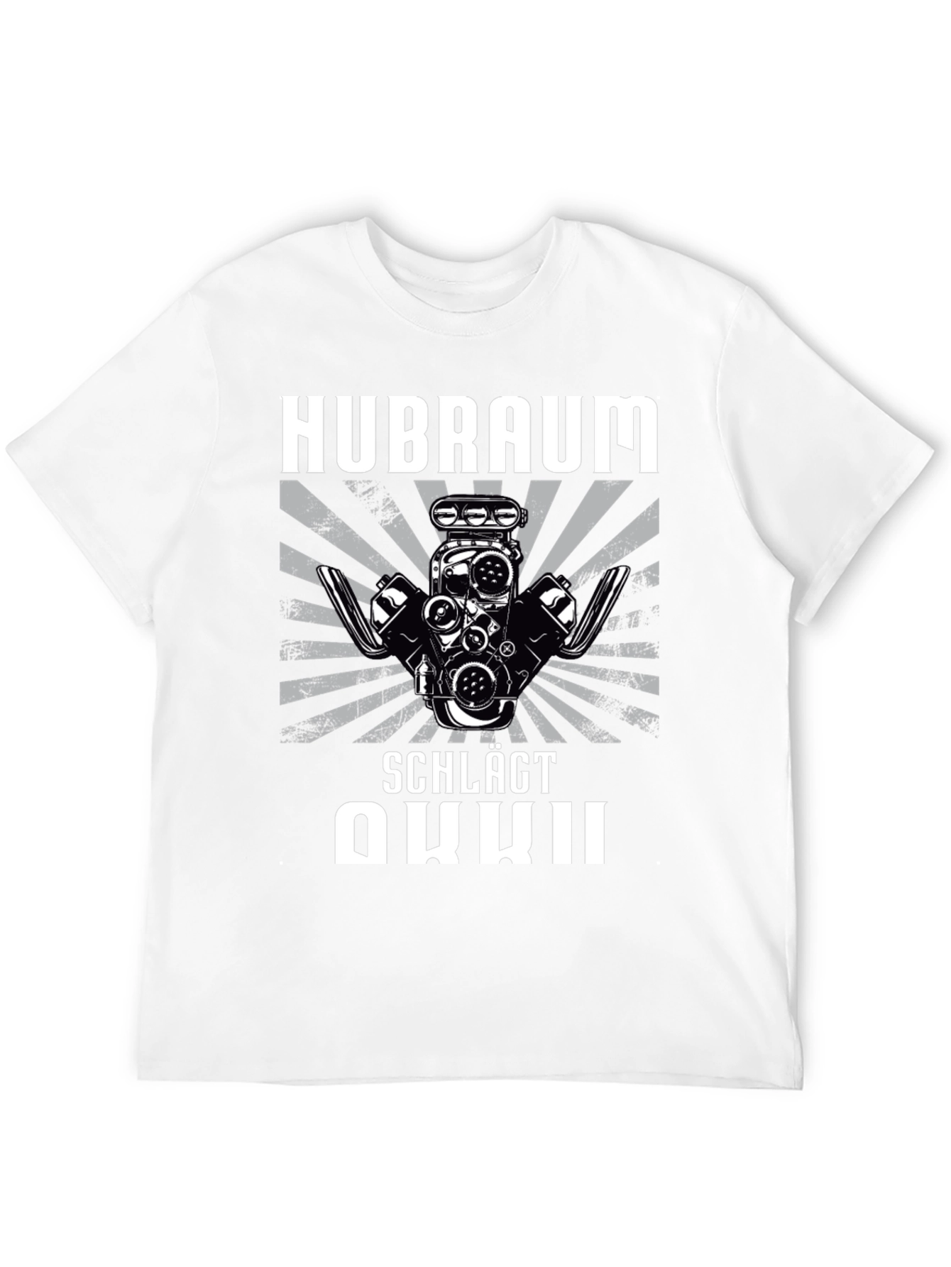 Hubraum Schlägt Akku Graphic T-Shirt